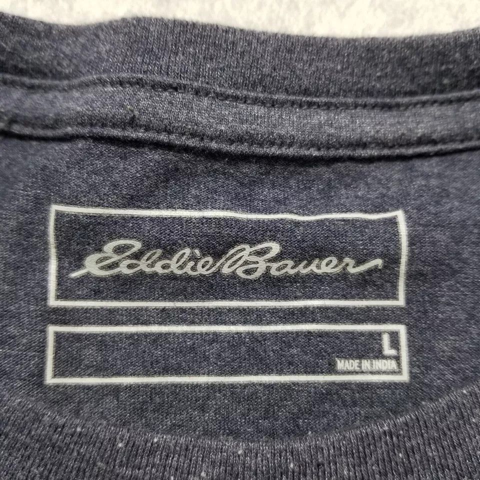 Eddie Bauer Eddie Bauer Shirt Mens Large Logo Short Sleeve Crew Neck Size US L / EU 52-54 / 3 - 5 Thumbnail