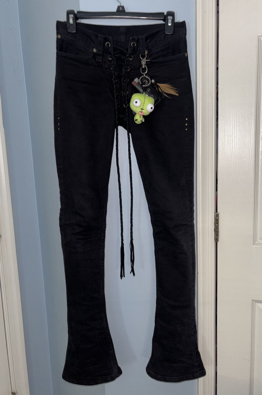 If Six Was Nine If six was nine lace up flared jeans Size US 29 - 2 Thumbnail