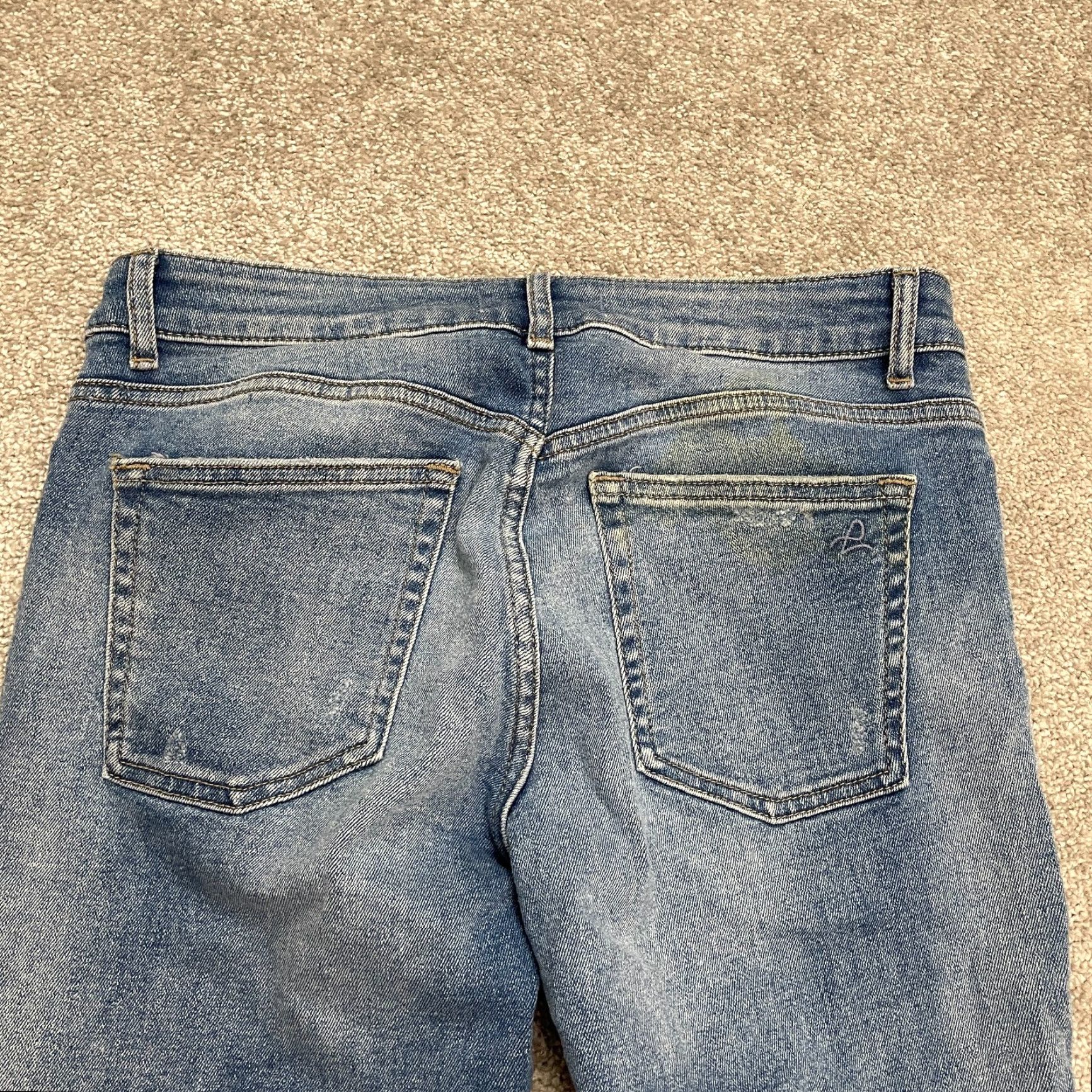 DL1961 DL1961 Margaux Instasculpt Ankle Skinny Denim Jeans Women 30 Blue Distressed 31W Size 30" / US 8 / IT 44 - 3 Thumbnail