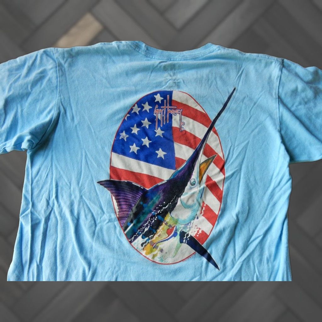 Guy Harvey Guy Harvey Men's Short Sleeve T Shirt Blue Small Size US S / EU 44-46 / 1 - 1 Thumbnail