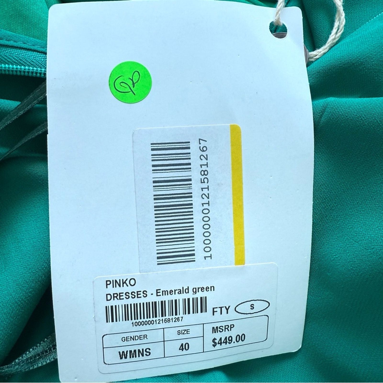 Pinko NWT!!! PINKO women sequins green dress size S Retail 448$ Size S / US 4 / IT 40 - 9 Thumbnail