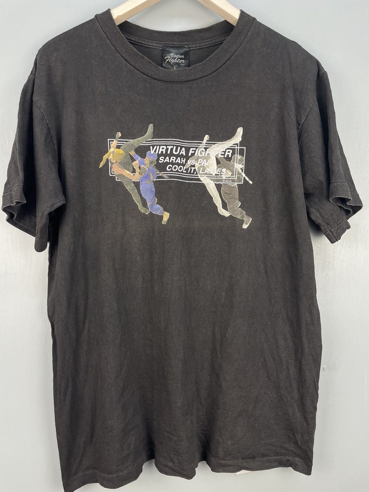 Vintage Vintage 90s SEGA games Virtual Fighter promo t shirt Size US L / EU 52-54 / 3 - 3 Thumbnail