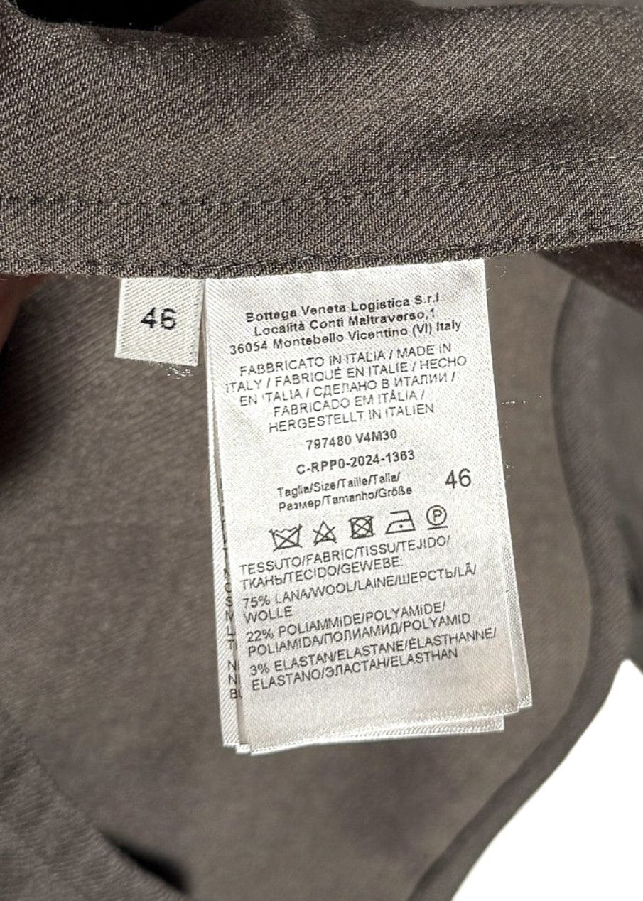 Bottega Veneta Bottega Veneta Grey Wool Serge Buttoned Shirt Size XL / US 12-14 / IT 48-50 - 7 Thumbnail