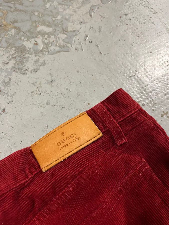 Gucci Gucci Velvet Corduroy Bordeaux Pants Size US 32 / EU 48 - 10 Thumbnail