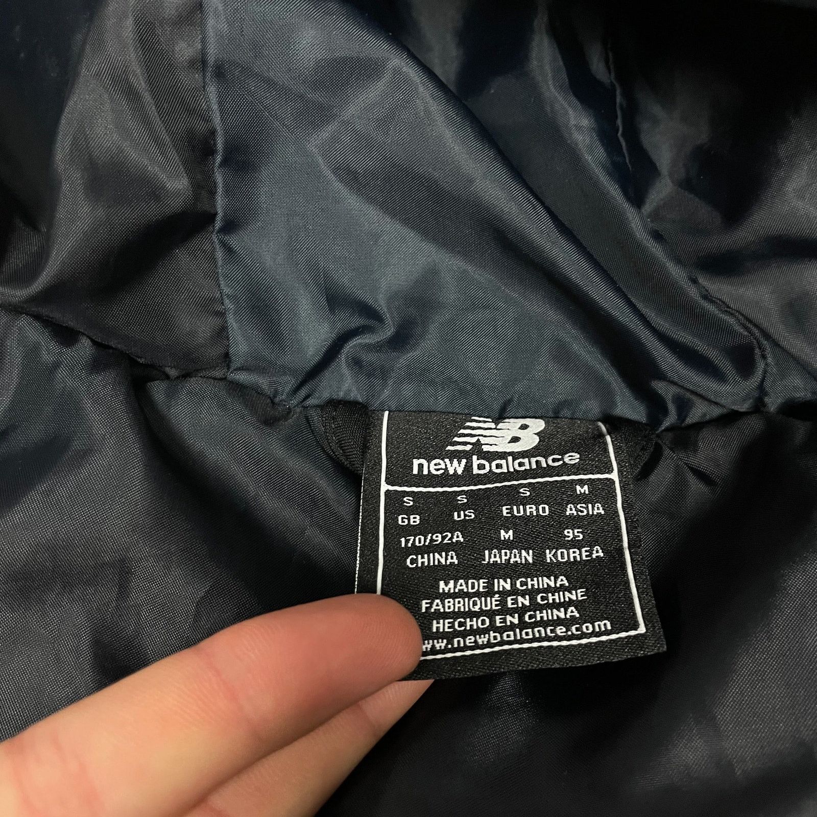 New Balance New Balance Men's Black Full Zip Lech Poznan Puffer Jacket S Size US S / EU 44-46 / 1 - 12 Thumbnail