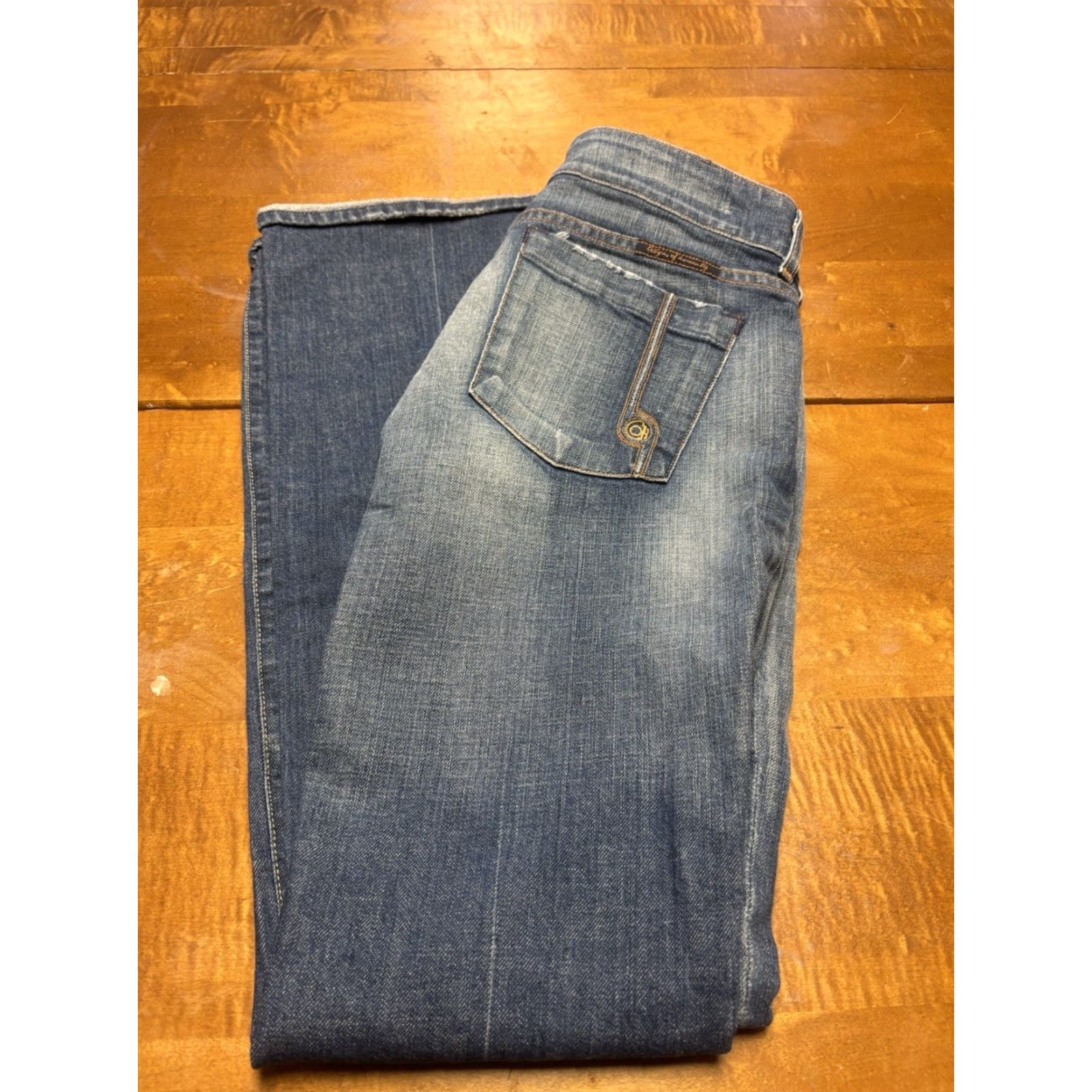 Citizens Of Humanity Citizens of Humanity Jeans Traveler Stretch Double Fly Button Size 31 Women Boots Cut Light Blue Denim Inseam 31 Regular Fit 31 Waist 31 Size 24" / US 00 / IT 34 - 6 Thumbnail
