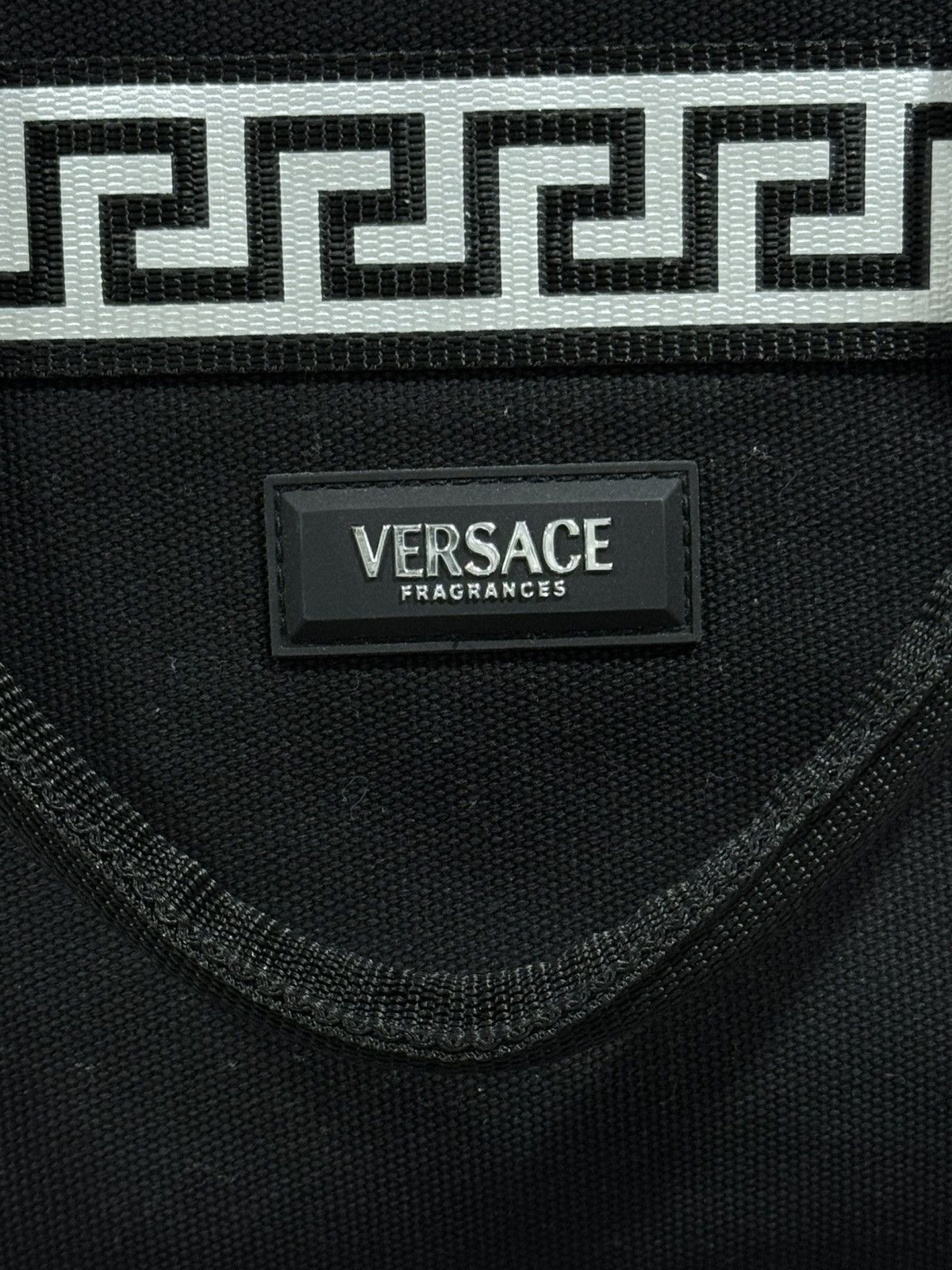 Versace Versace Fragrances Greek Key Tote Bag – Canvas Shoulder Bag Size ONE SIZE - 5 Thumbnail