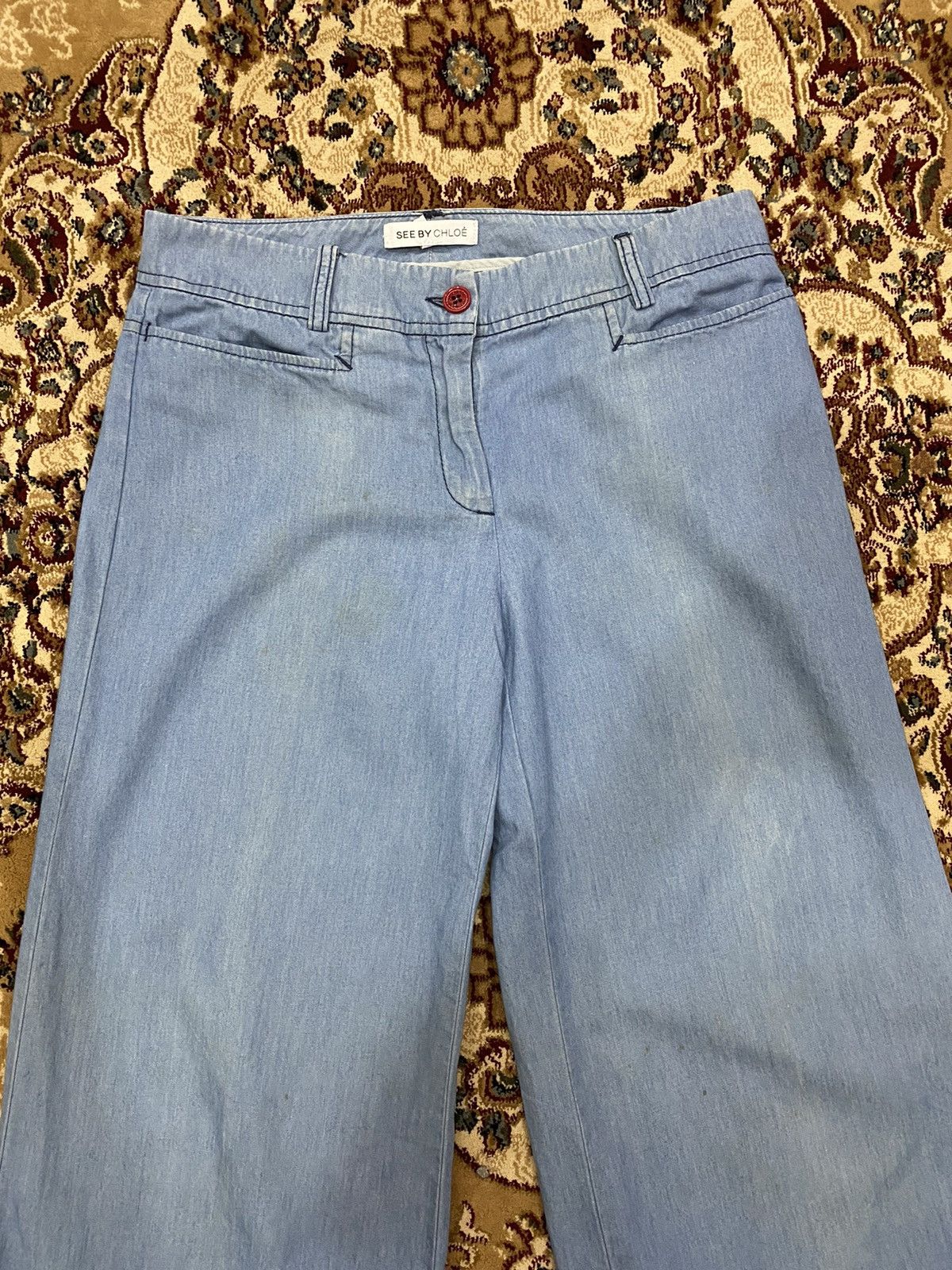 See by Chloe See by Chloe Wide Leg Jean Size 27" / US 4 / IT 40 - 3 Thumbnail