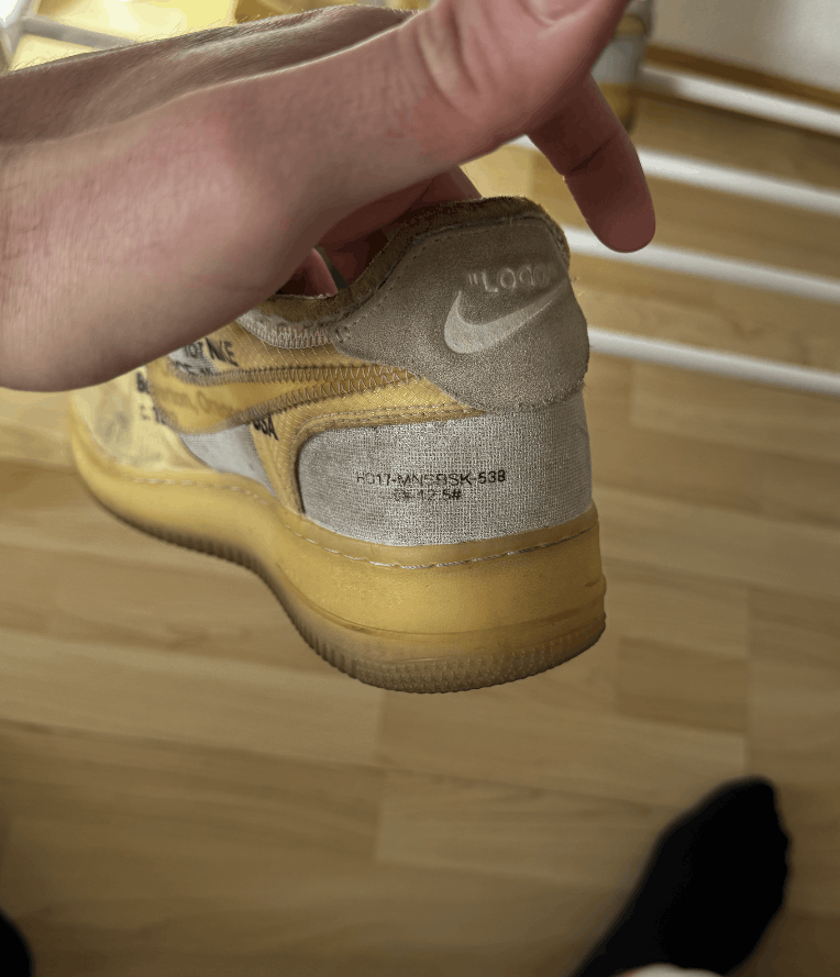 Nike × Off-White Nike Air Force 1 Off White White OG Size US 11.5 / EU 44-45 - 13 Thumbnail