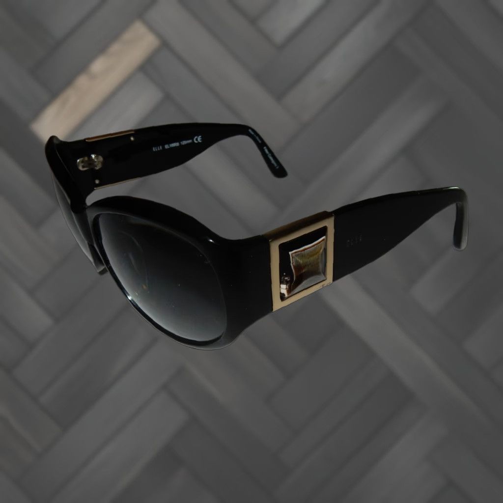 Vintage VINTAGE ELLE Sunglasses Frames Only Women Black 59mm Glasses Accessories Size ONE SIZE - 1 Thumbnail