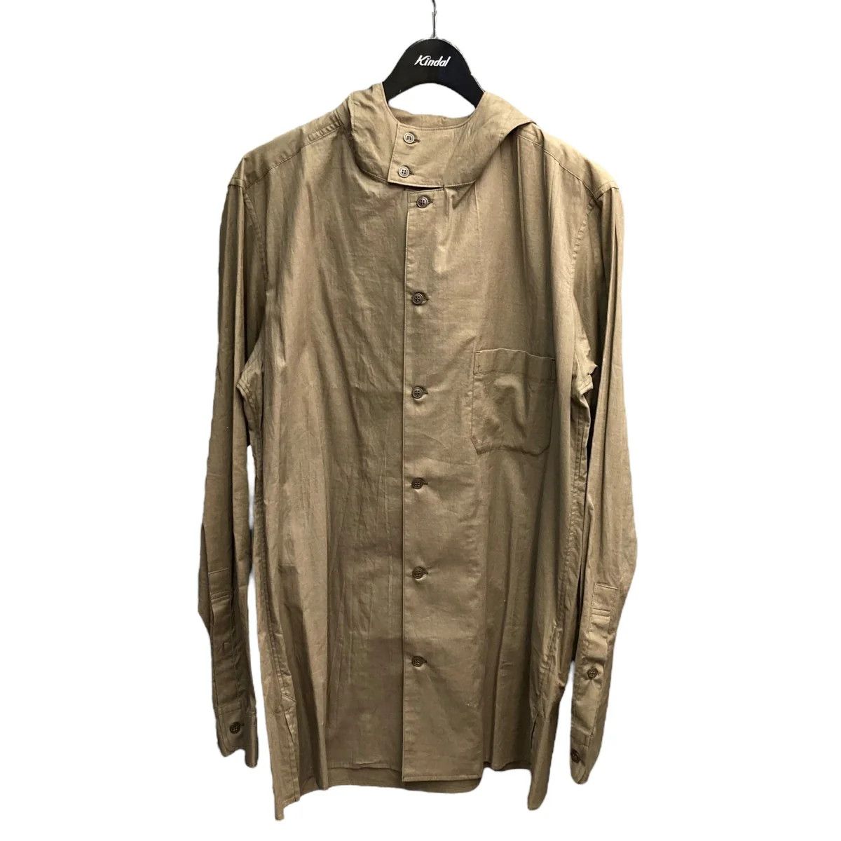 Yohji Yamamoto Yohji Yamamoto pour homme/HG-B66-049 Hooded shirt Size US L / EU 52-54 / 3 - 1 Thumbnail