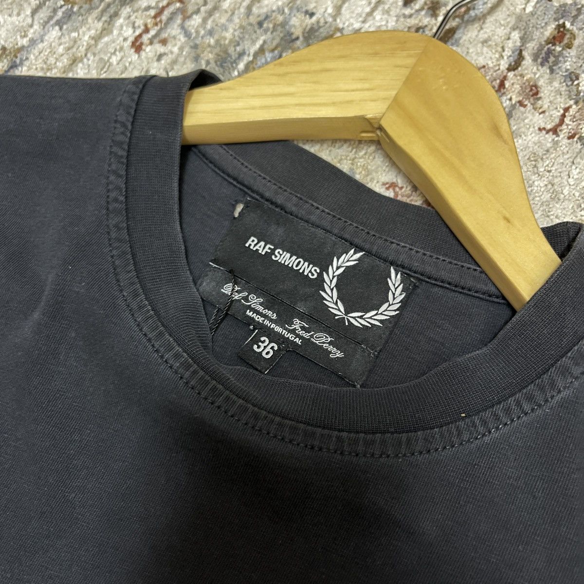 Fred Perry × Raf Simons Raf Simons Fred Perry Taped S/S Tee Size US L / EU 52-54 / 3 - 3 Thumbnail