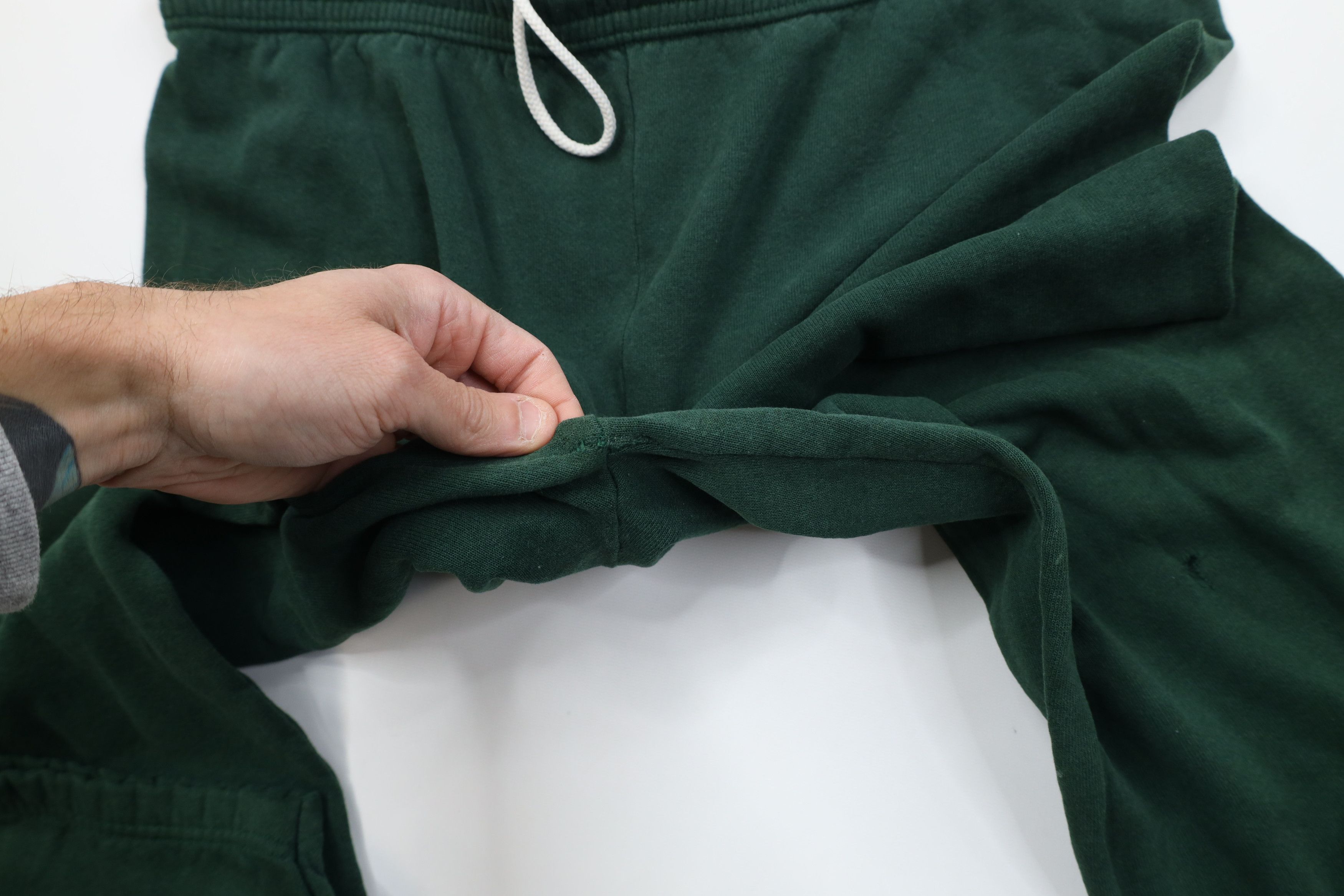 Vintage Vintage 90s Streetwear Blank Sweatpants Joggers Dark Green Size US 36 / EU 52 - 7 Thumbnail