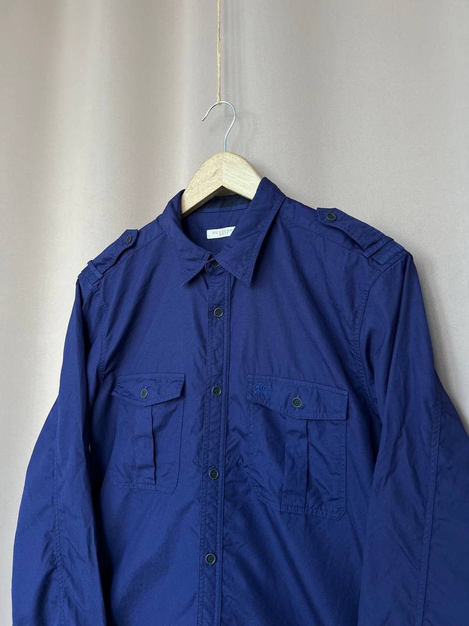 Burberry Burberry Brit Military Button Down Shirt Mens Size M Size US M / EU 48-50 / 2 - 4 Thumbnail