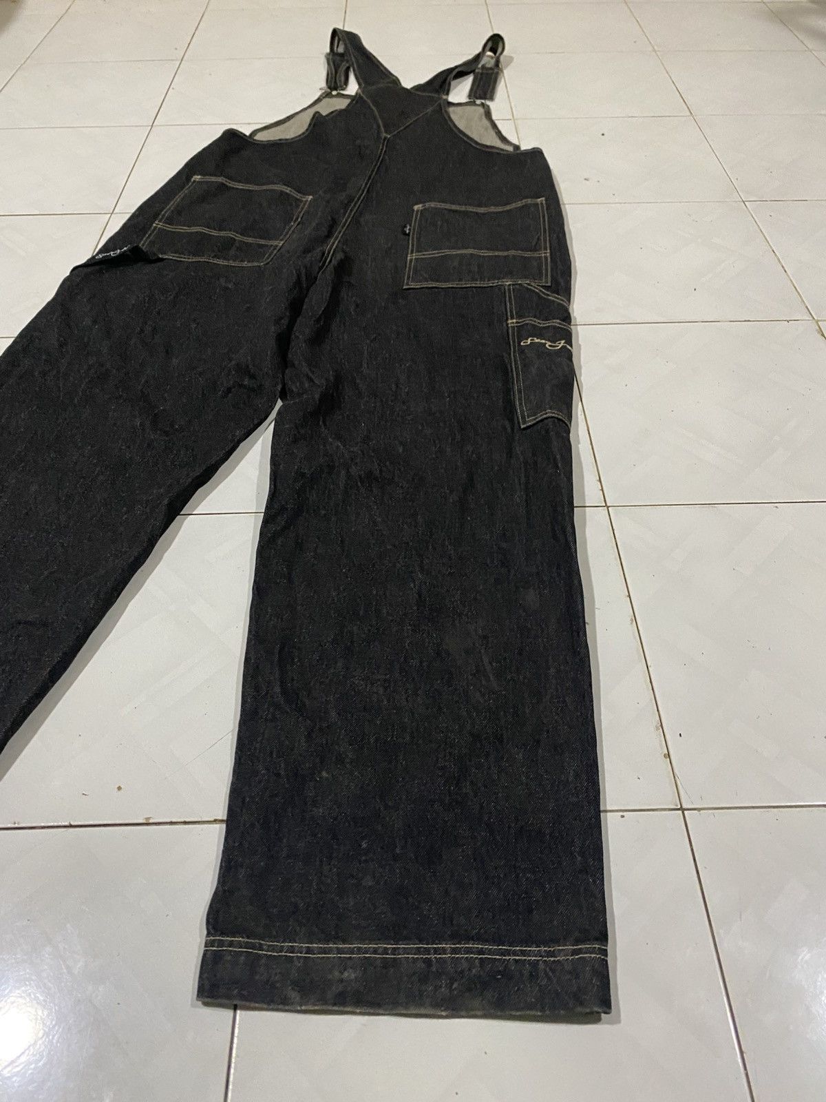 Sean John Y2K Sean John Baggy Carpenter Overalls Denim Size US 41 - 6 Thumbnail