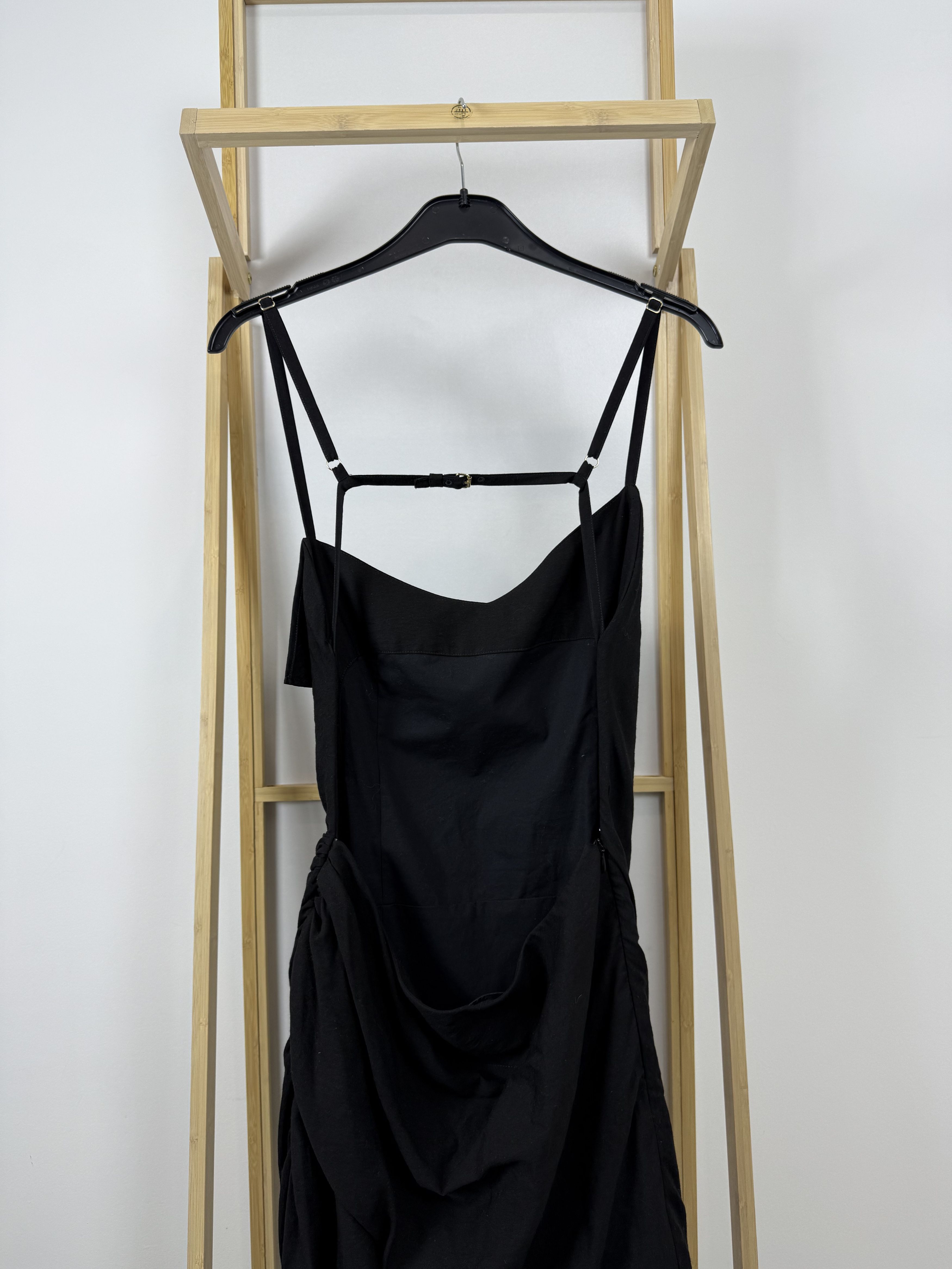 Jacquemus Jacquemus La Robe Saudade "Le Splash" SS22 Black Mini Dress Size L / US 10 / IT 46 - 7 Thumbnail