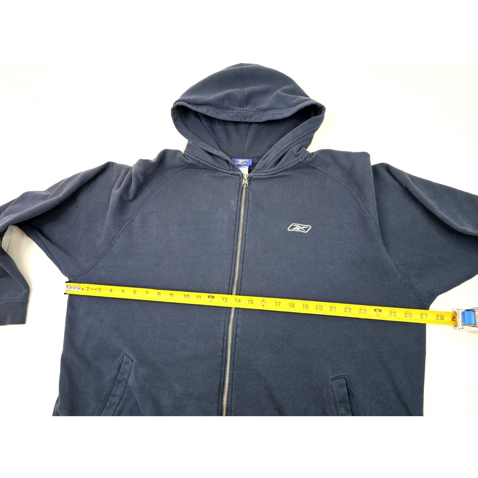 Reebok Vintage Reebok Hoodie XL Men’s Fleece Full Zip Embroidered Logo Navy Blue Size US XL / EU 56 / 4 - 5 Thumbnail