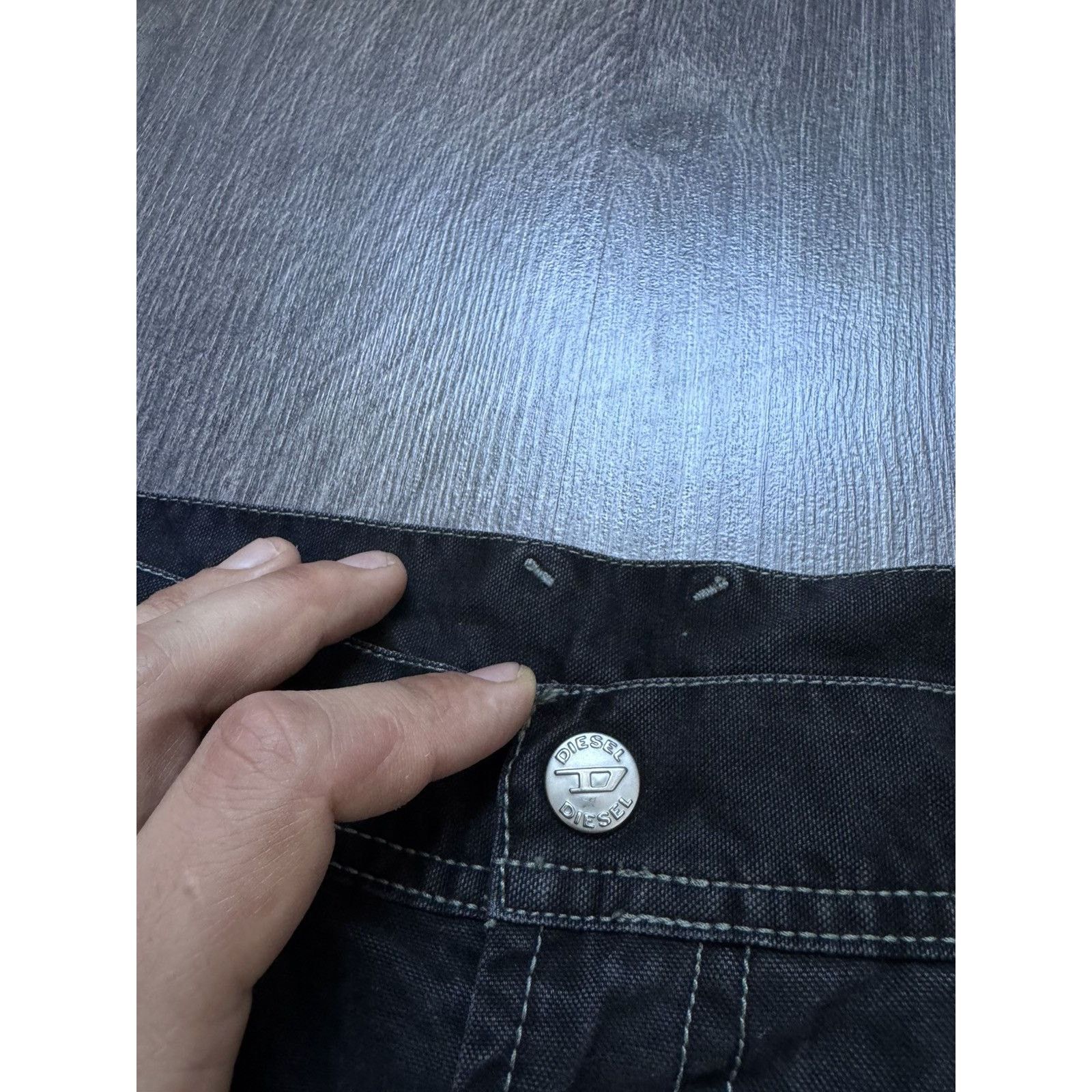 Diesel Y2K Vintage Diesel Baggy Black Work Denim Pants Size US 28 / EU 44 - 4 Thumbnail