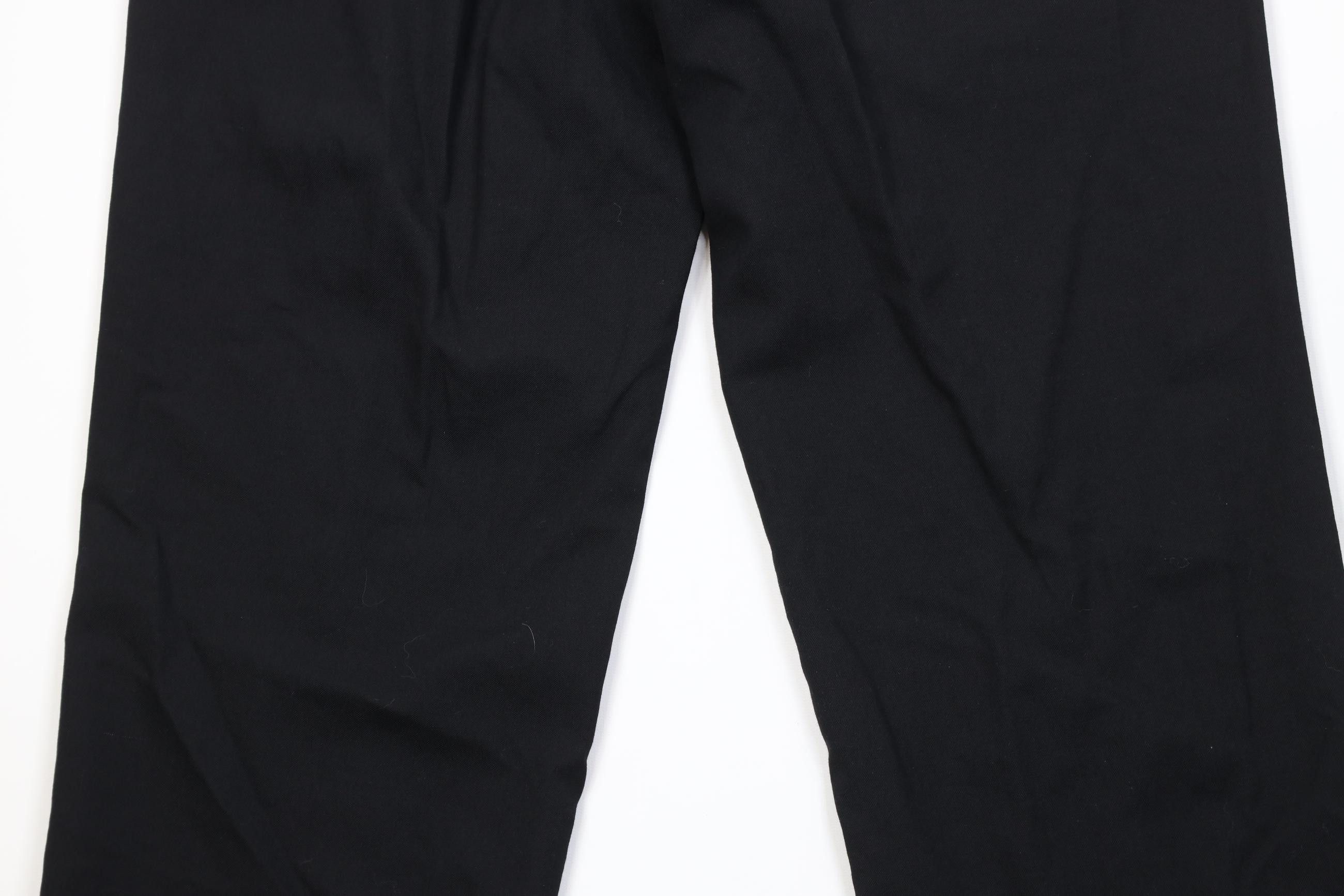 Vintage Vintage 90s Streetwear Wide Leg Chino Pants Trousers Black Size US 30 / EU 46 - 11 Thumbnail