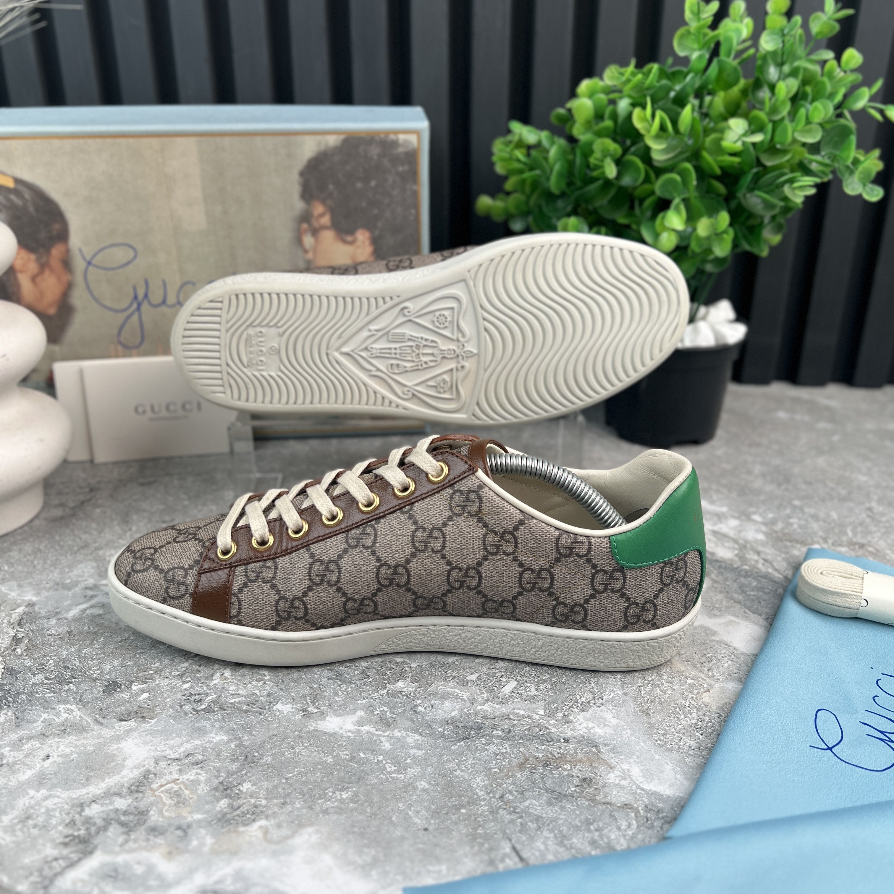 Gucci Gucci ACE GG Supreme Canvas Not Fake Leather Size US 7.5 / IT 37.5 - 8 Thumbnail