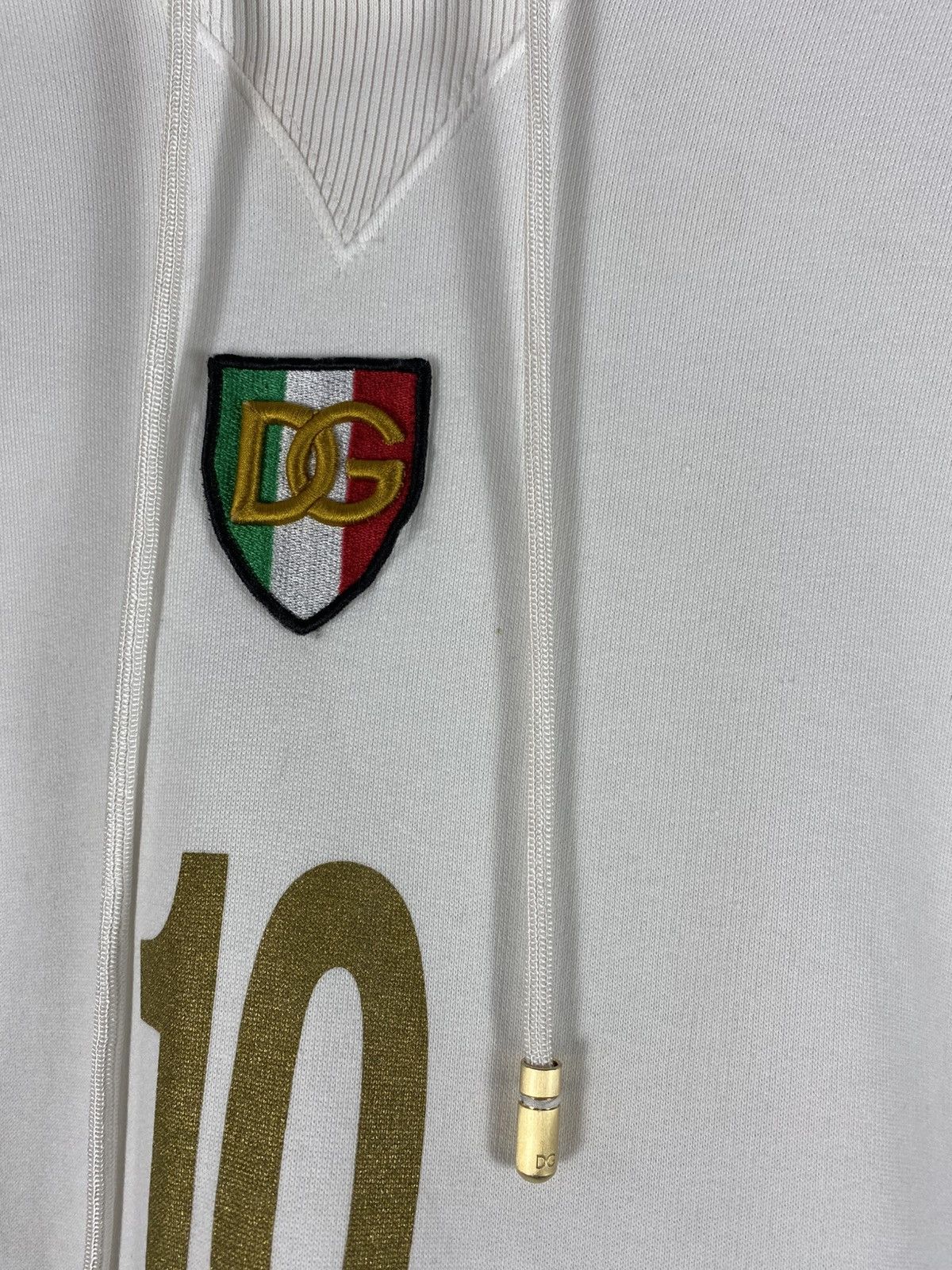 Dolce & Gabbana VERY RARE Dolce&Gabbana D&G Italia 10 Hoodie Big Logo Y2K Size US M / EU 48-50 / 2 - 10 Thumbnail