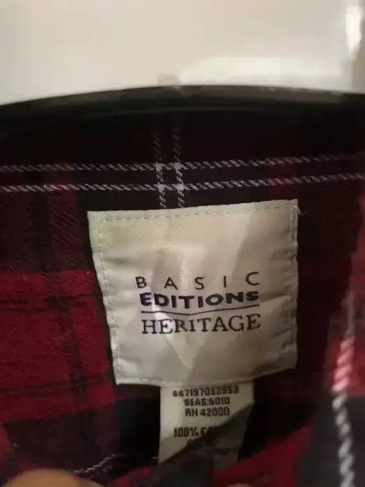 Vintage Basic Editions Heritage Plaid Tartan Flannel Shirt 👕 Size US M / EU 48-50 / 2 - 3 Thumbnail