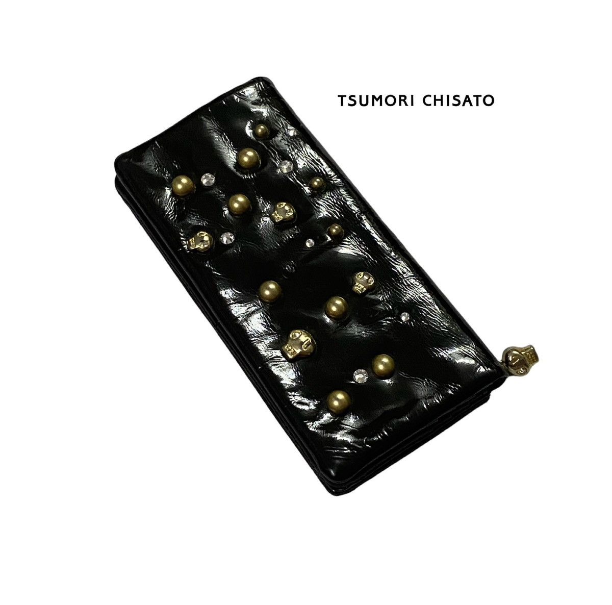 Japanese Brand Tsumori Chisato By Issey Miyake Studded Skull Long Wallet Size ONE SIZE - 1 Thumbnail