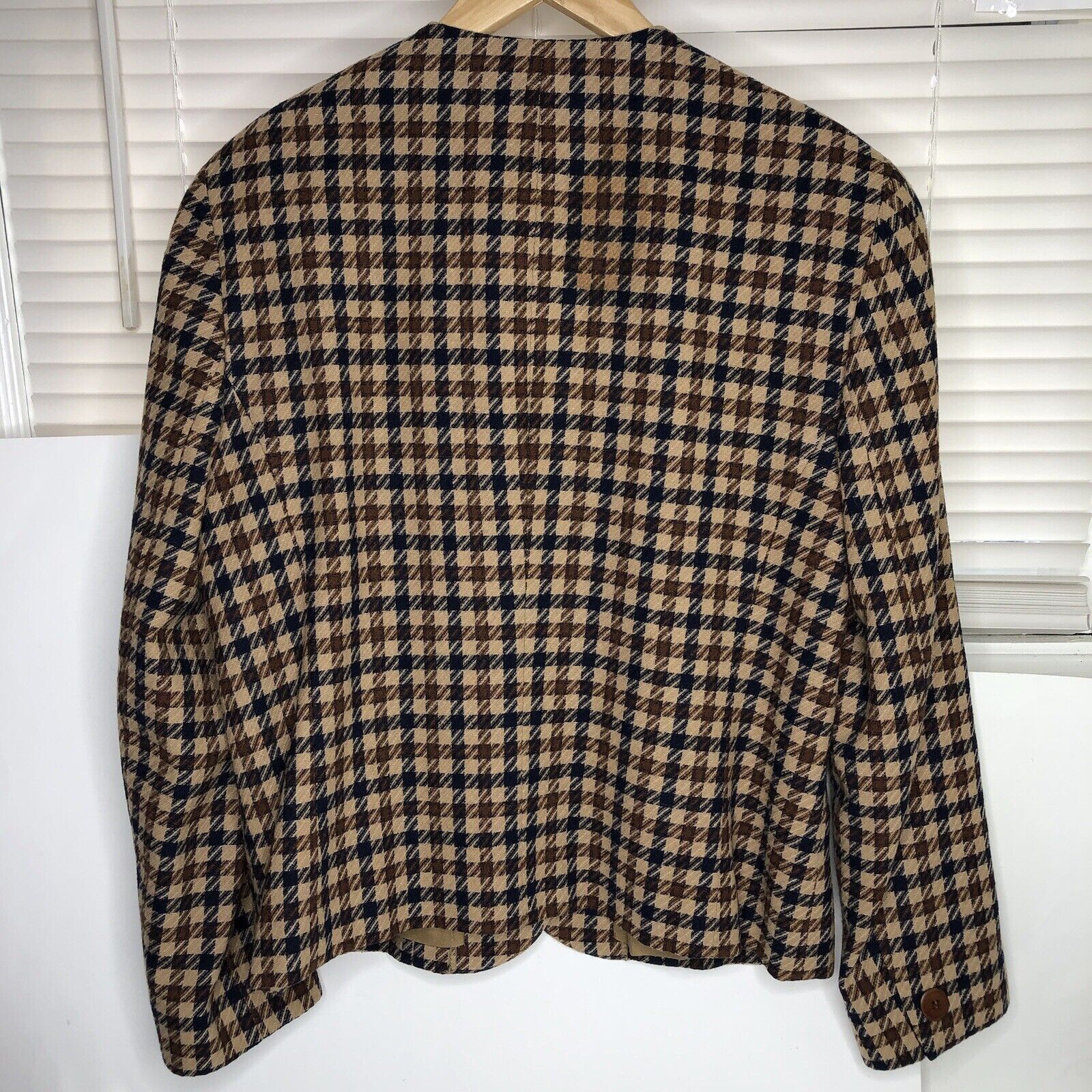 Pendleton PENDLETON Pure Wool Blazer Jacket Coat Sz 12 Plaid Brown Size XL / US 12-14 / IT 48-50 - 3 Thumbnail