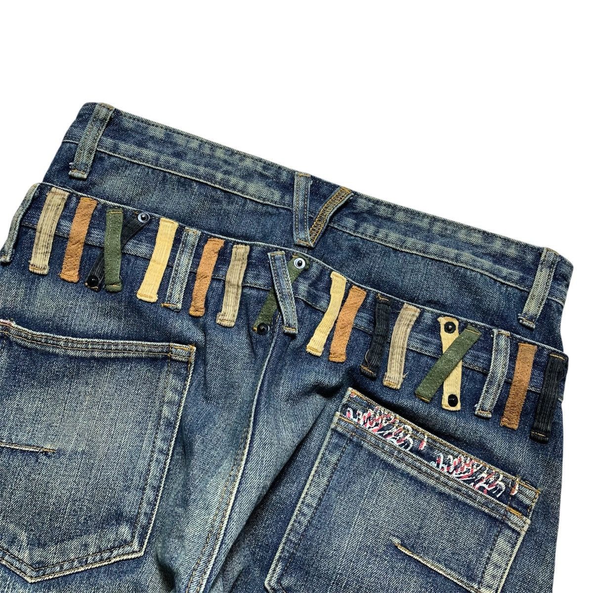 Japanese Brand Kmk Curve Double Waist Y2k Lgb Punk Style Japanese Brand Size US 32 / EU 48 - 6 Thumbnail