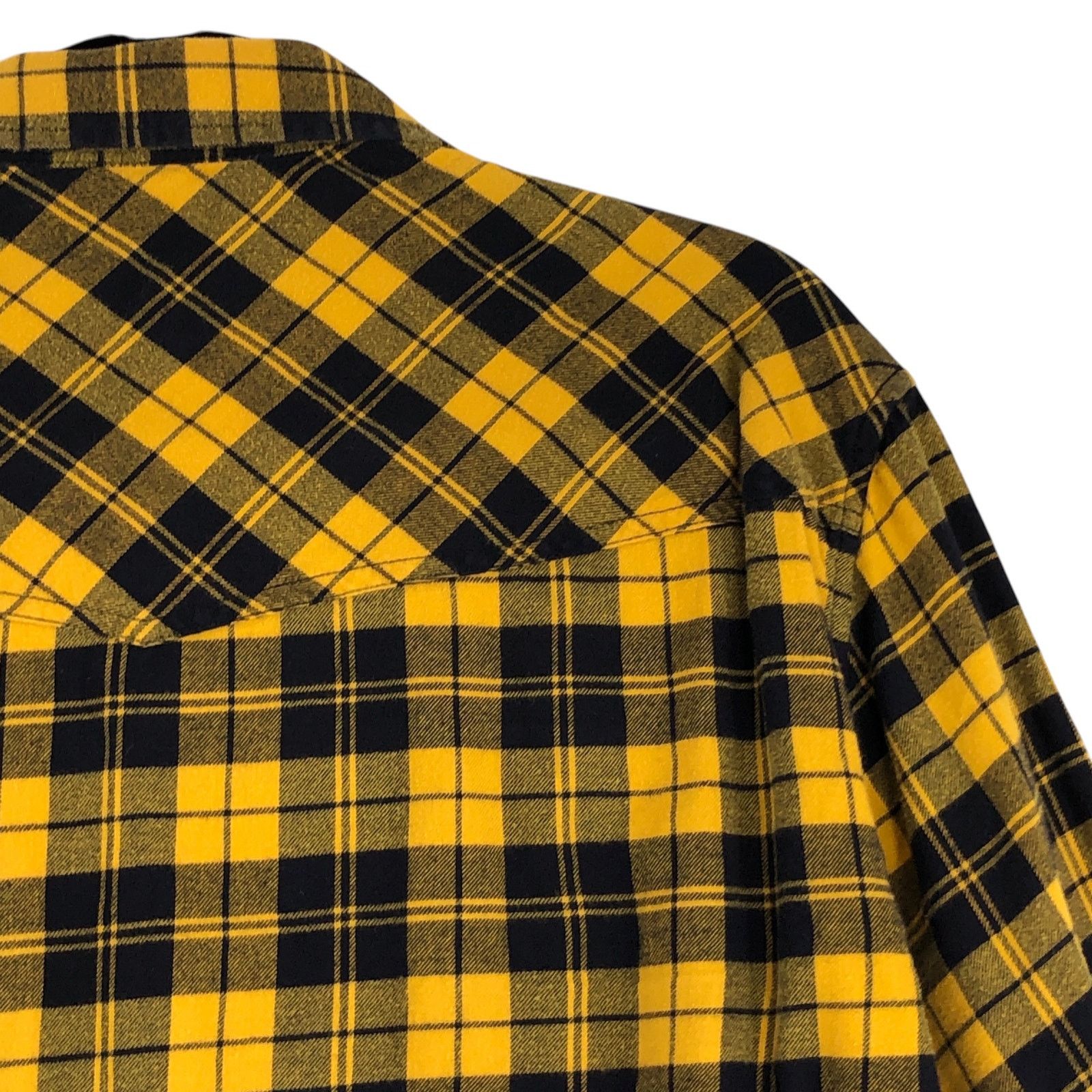 Diesel Diesel Sz XXL Shirt Flannel East Long Chk Yellow Black Snaps Size US XXL / EU 58 / 5 - 14 Thumbnail
