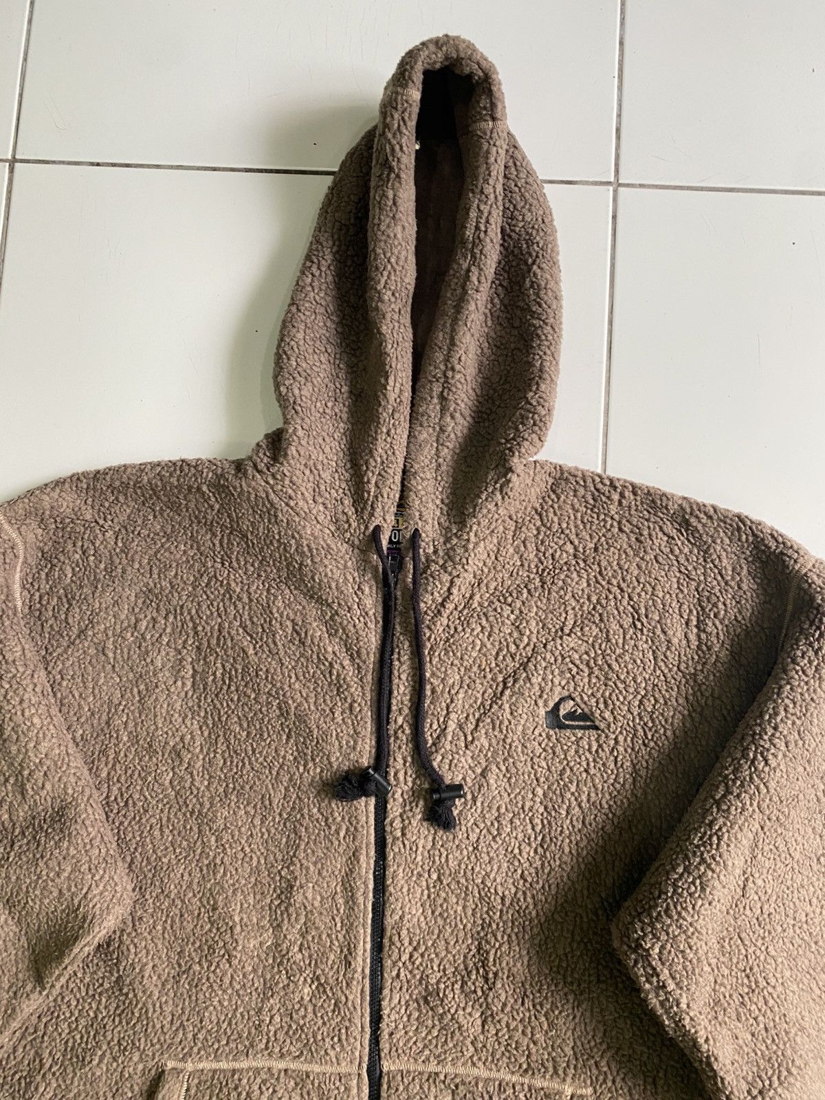 Polartec × Quiksilver × Vintage Vintage Quiksilver Sherpa Hoodie Size US XL / EU 56 / 4 - 4 Thumbnail