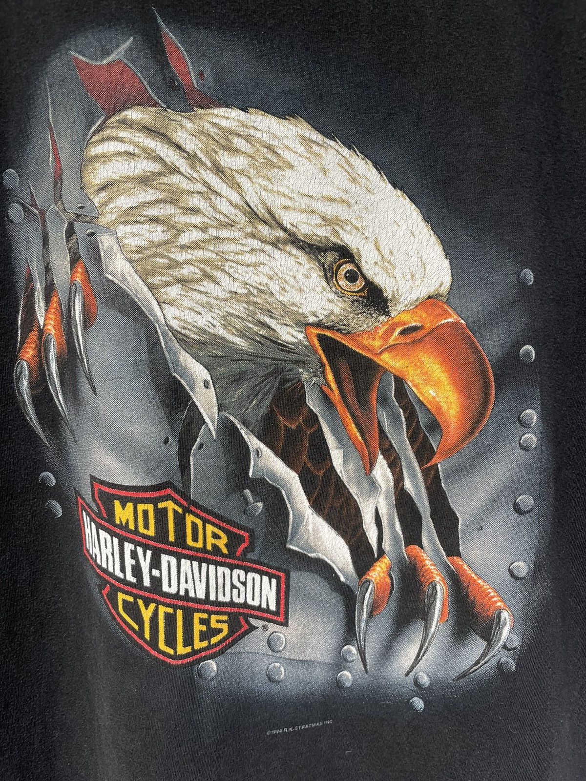 Harley Davidson × Vintage 1994 Harley Davidson Eagle T-Shirt Vintage Faded Size US L / EU 52-54 / 3 - 5 Thumbnail