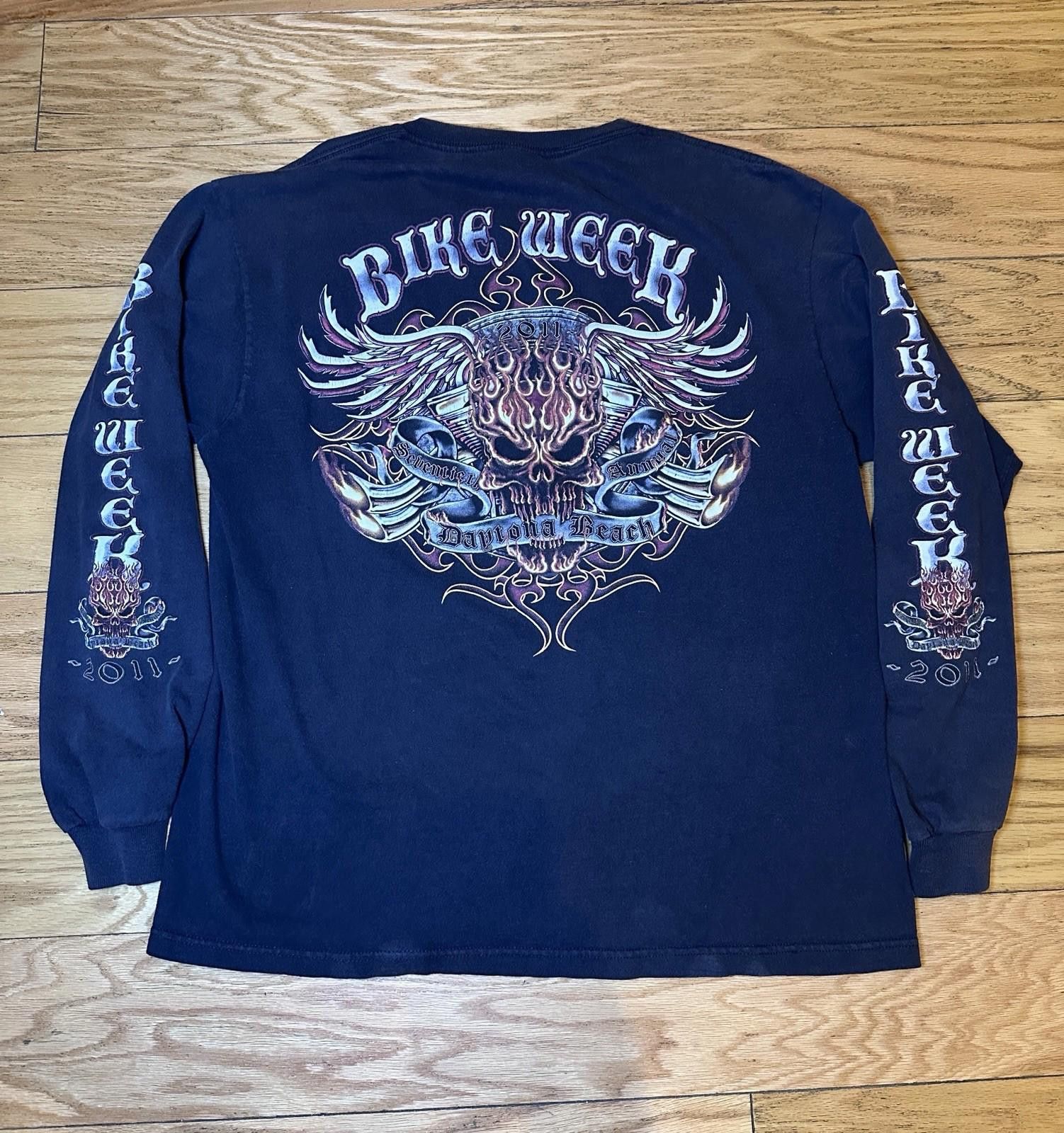 Delta Bike Week Tshirt Men’s L Daytona Beach 2011 Motorcycle Size US L / EU 52-54 / 3 - 1 Thumbnail