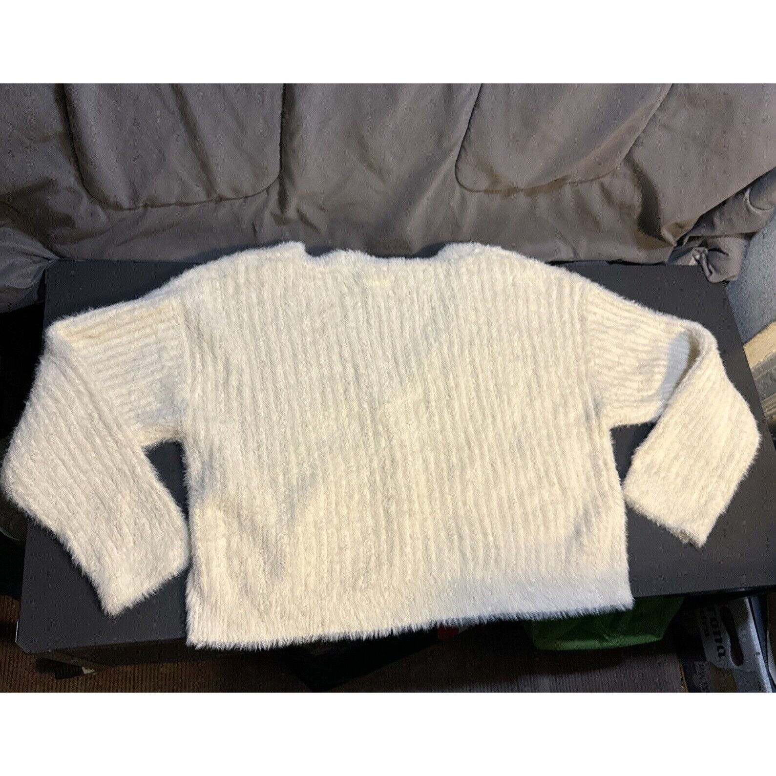 Cotton On COTTON ON Women’s Cardigan Sweater Button Down Ribbed Fuzzy Size S / US 4 / IT 40 - 5 Thumbnail
