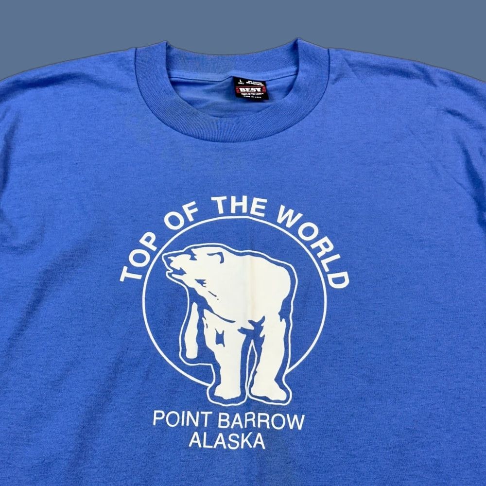 Fruit Of The Loom VINTAGE Fruit Of The Loom Shirt Mens Large Alaska Single Stitch USA Deadstock Size US L / EU 52-54 / 3 - 1 Thumbnail