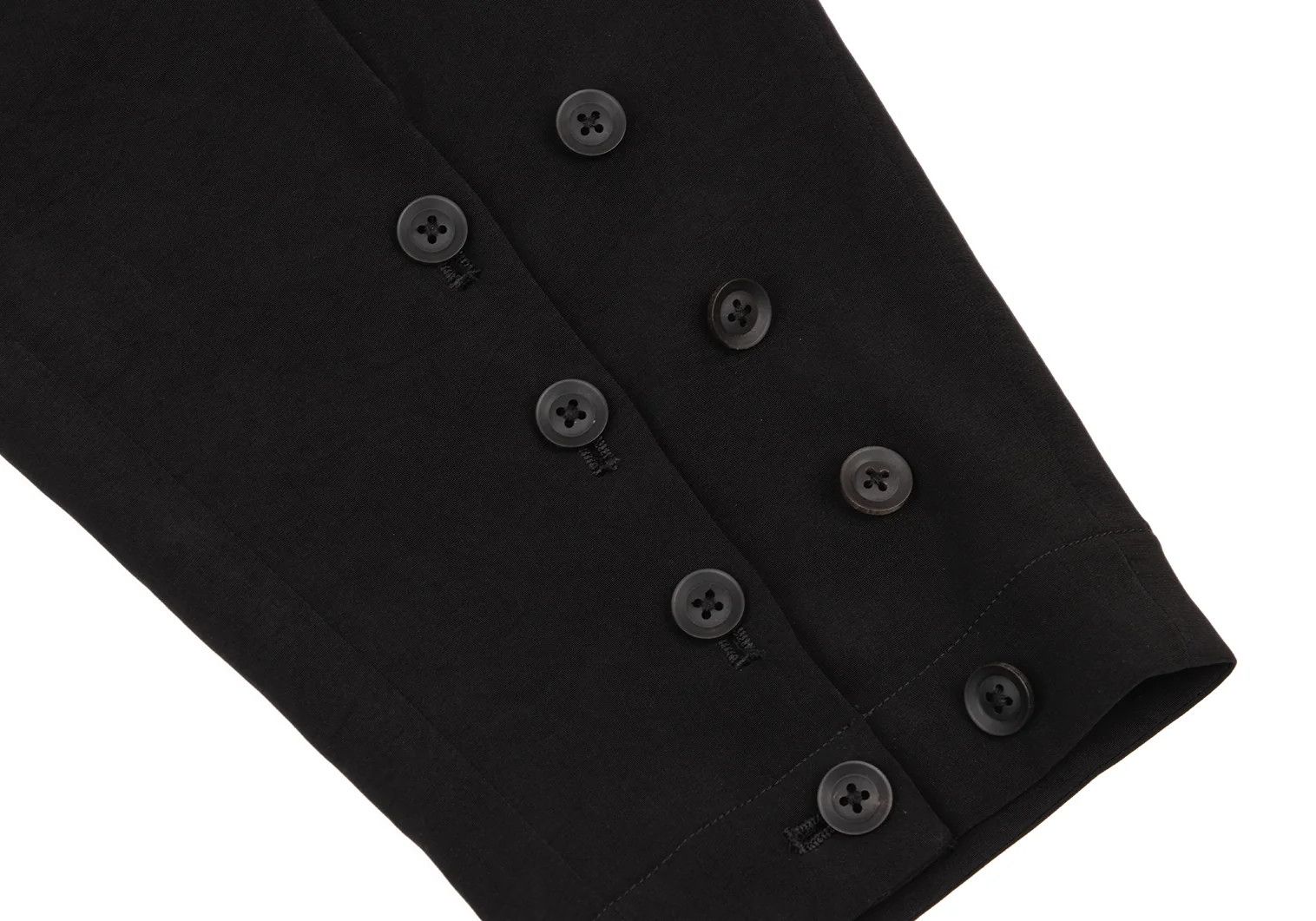 Yohji Yamamoto Yohji Yamamoto Crepe Dressed Button Pants Black Size US 32 / EU 48 - 8 Thumbnail