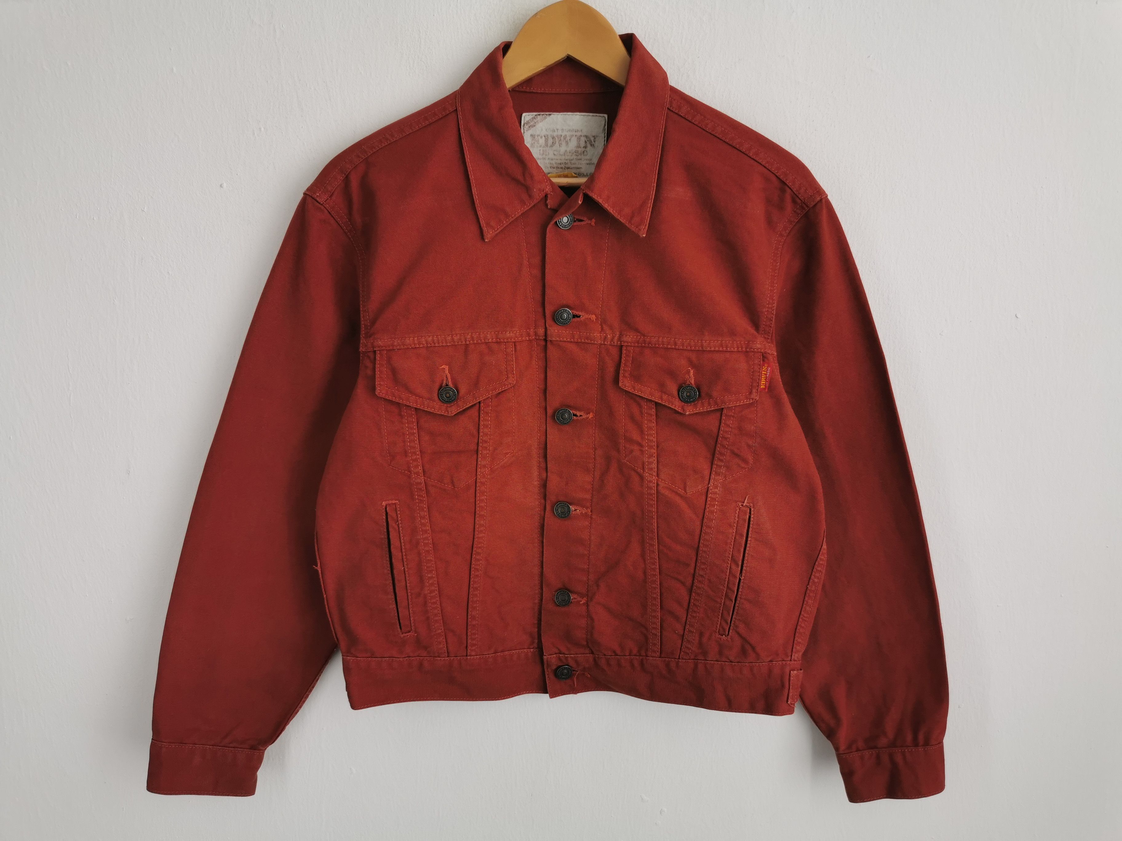 Edwin Vintage 90's Edwin Denim Jeans Jacket Size M Size US M / EU 48-50 / 2 - 1 Thumbnail