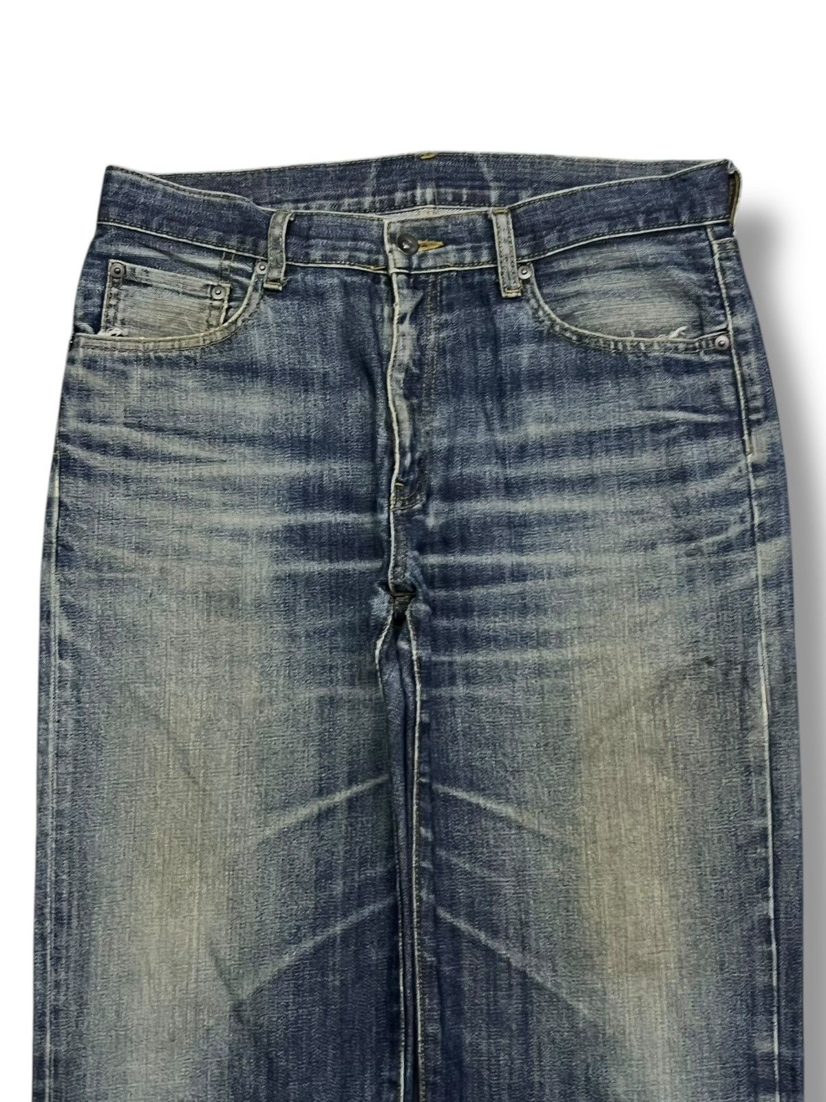 Uniqlo Vintage Uniqlo Japan | Faded Mud Wash | Relaxed Straight W33 Size US 33 - 4 Thumbnail
