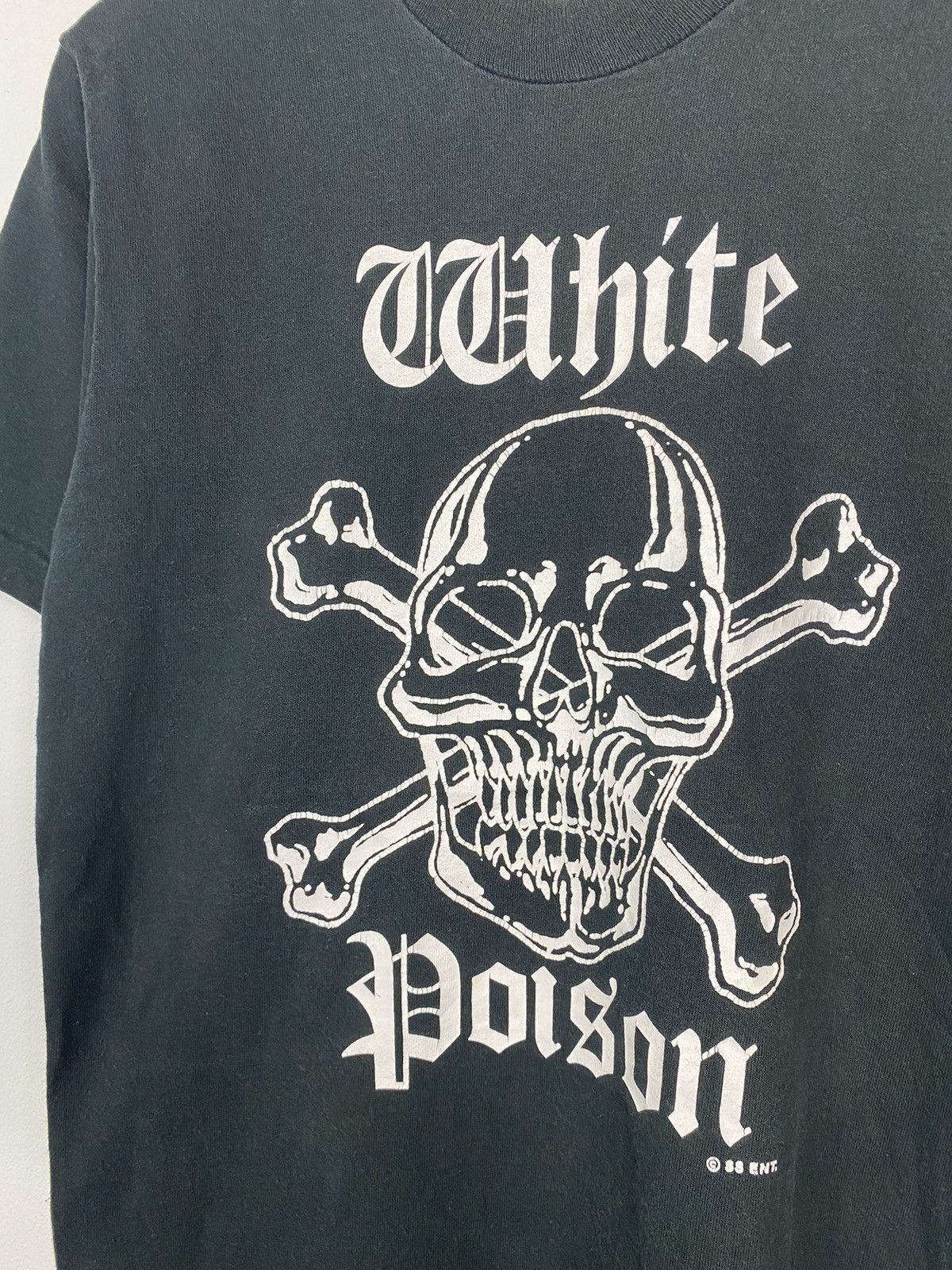 Vintage Vintage White Poison T-shirt Size US S / EU 44-46 / 1 - 2 Thumbnail