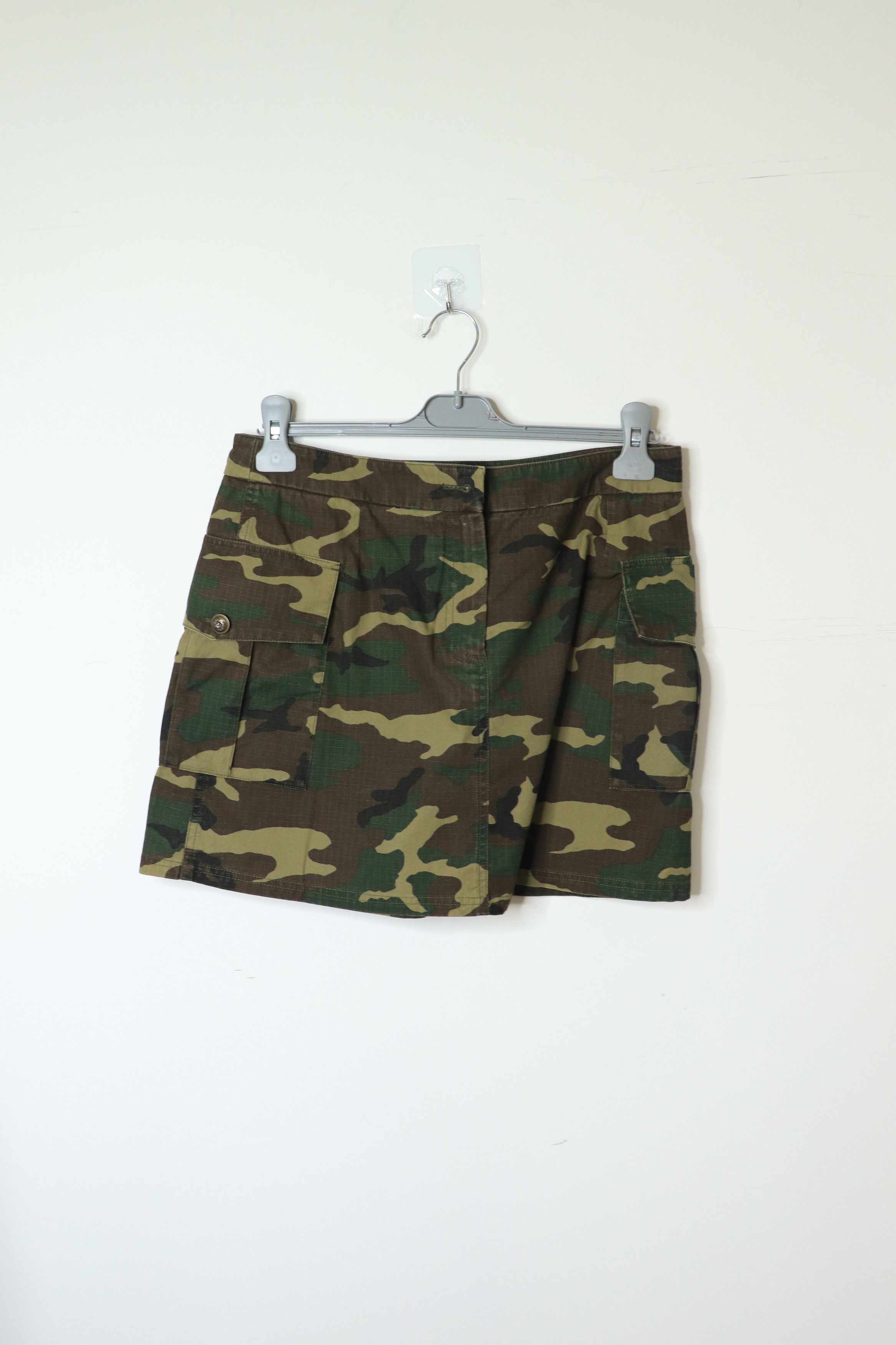 Dolce & Gabbana Khaki camouflage mini skirt - UK 10 Size 28" / US 6 / IT 42 - 1 Thumbnail