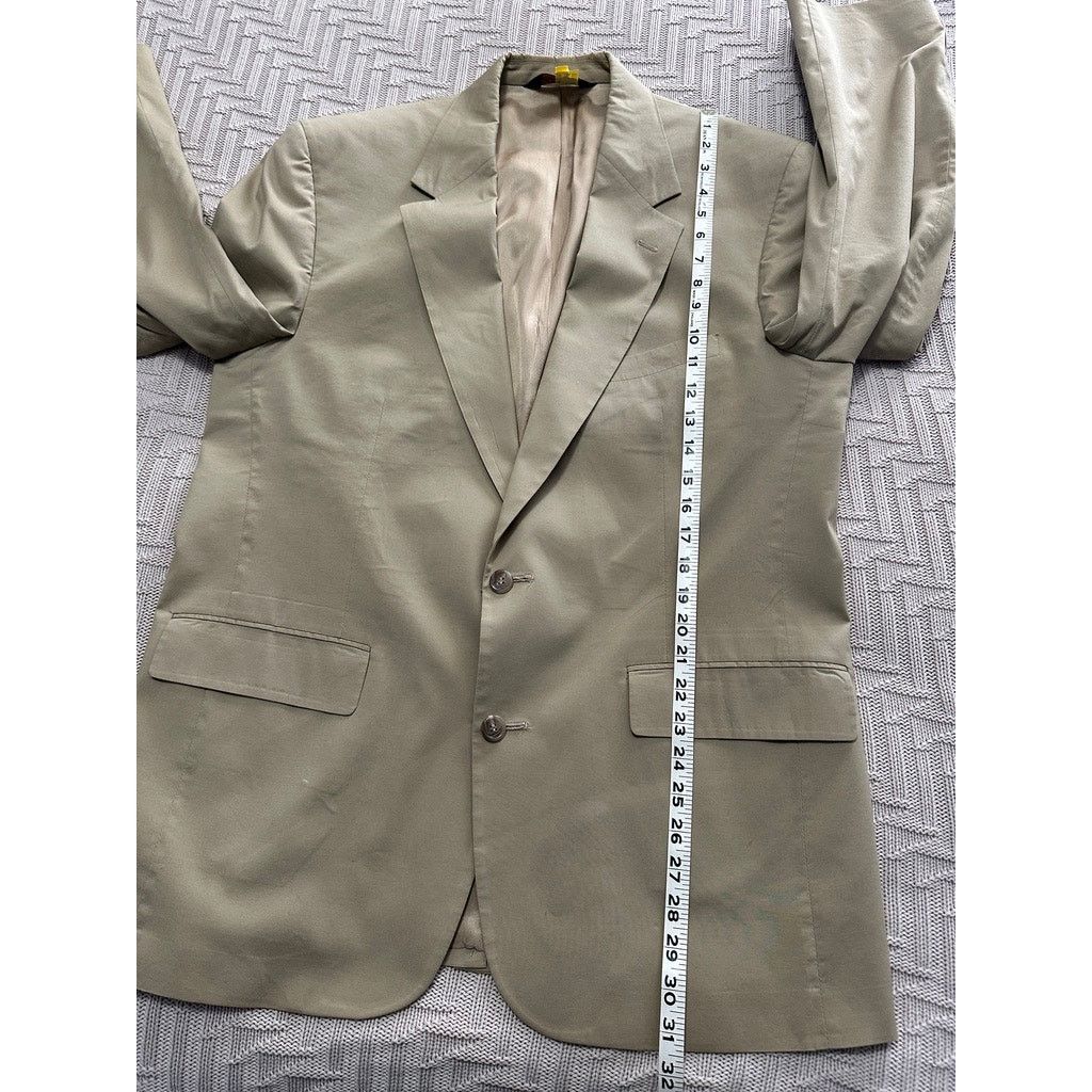 Brooks Brothers Brooks Brothers Brooksease khaki two button sport coat Size 42R - 8 Thumbnail