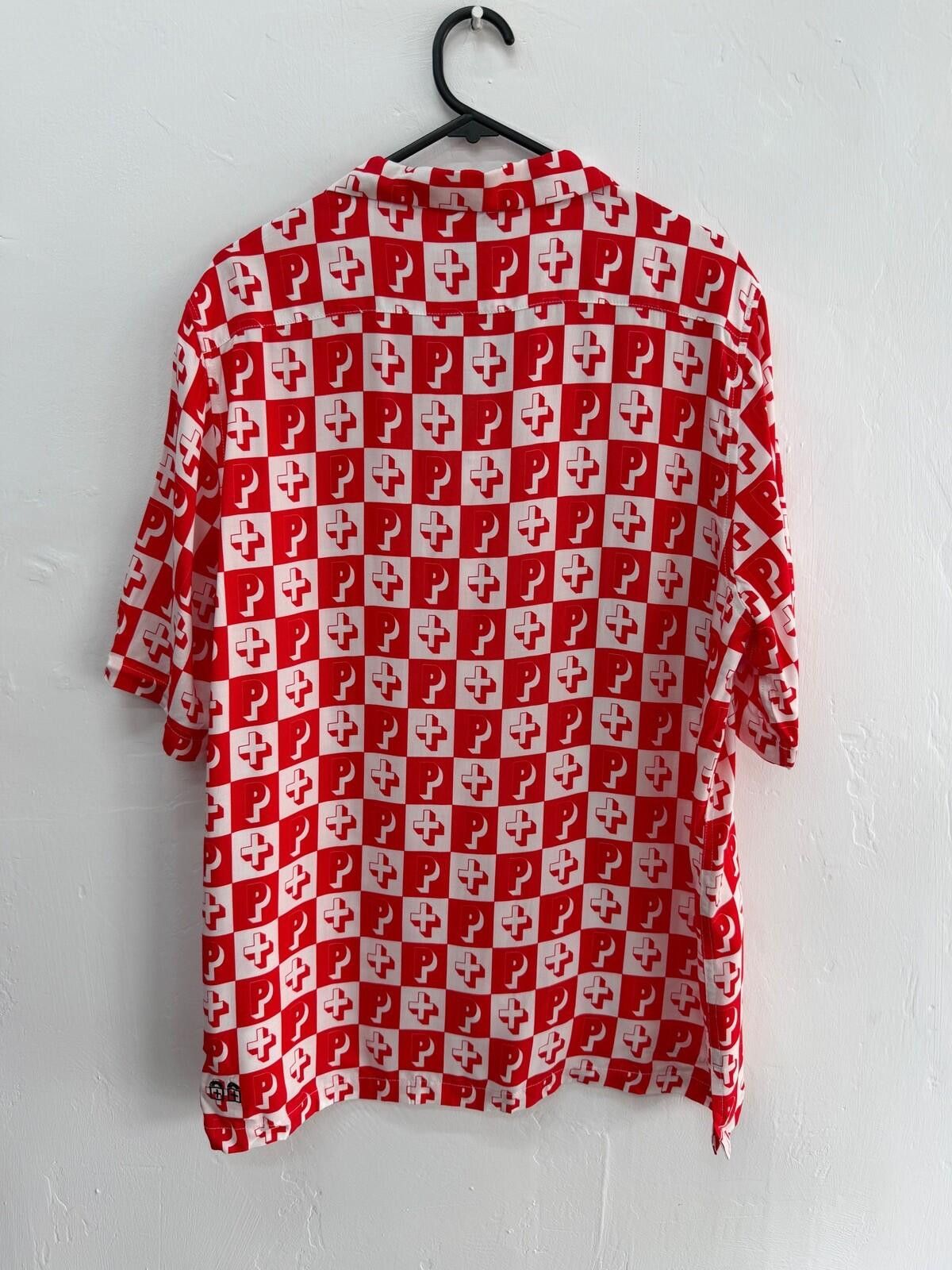 Ksubi new ksubi medium m short sleeve resort shirt check red white Size US M / EU 48-50 / 2 - 4 Thumbnail