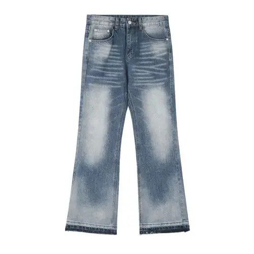Jean American washed men's street loose gradient bootcut jeans Size US 34 / EU 50 - 1 Thumbnail