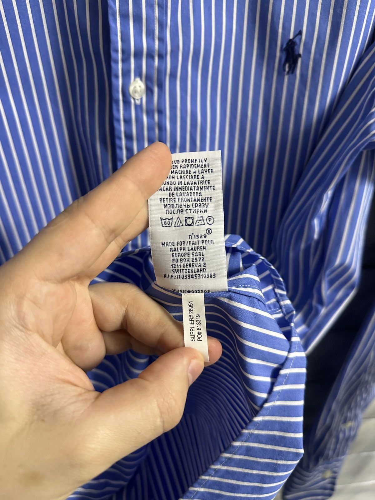Polo Ralph Lauren Luxury Shirt Button Polo Ralph Lauren Striped Size 15 Size US S / EU 44-46 / 1 - 8 Thumbnail