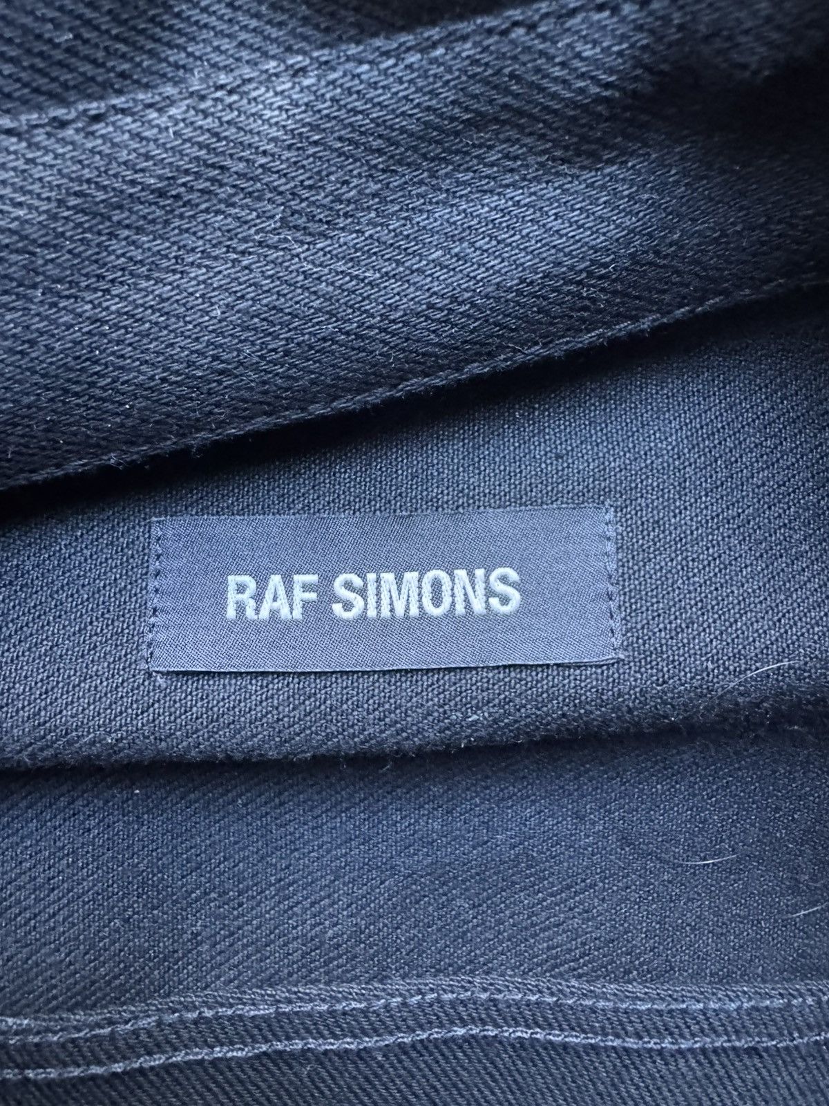 Raf Simons Raf Simons SS19 Logo Patch Denim Shirt Size US XS / EU 42 / 0 - 7 Thumbnail