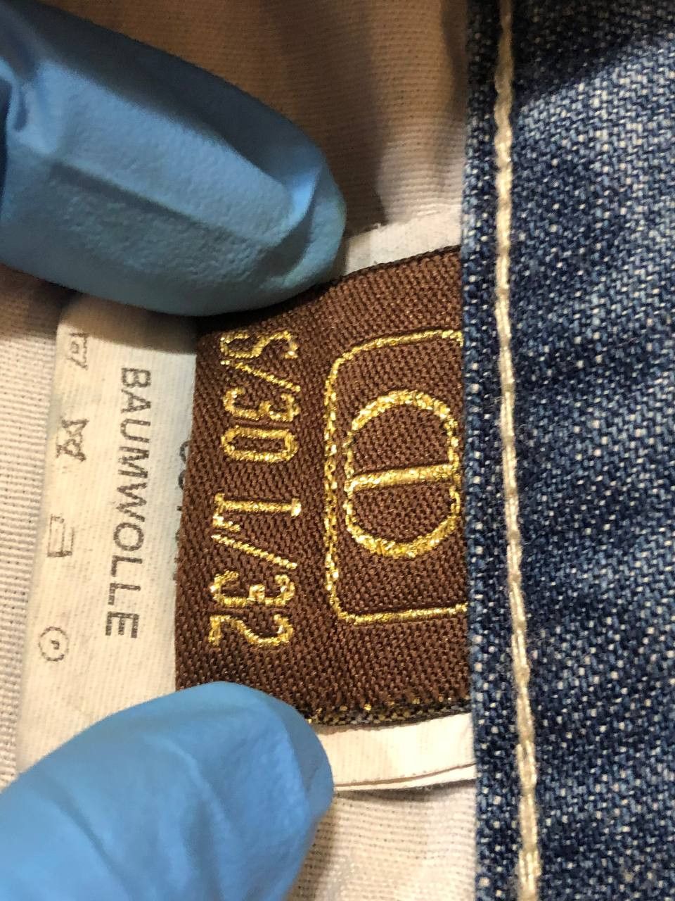 Dior blue jeans Christian Dior crazy Y2K luxury vintage size 30 Size 30" / US 8 / IT 44 - 4 Thumbnail