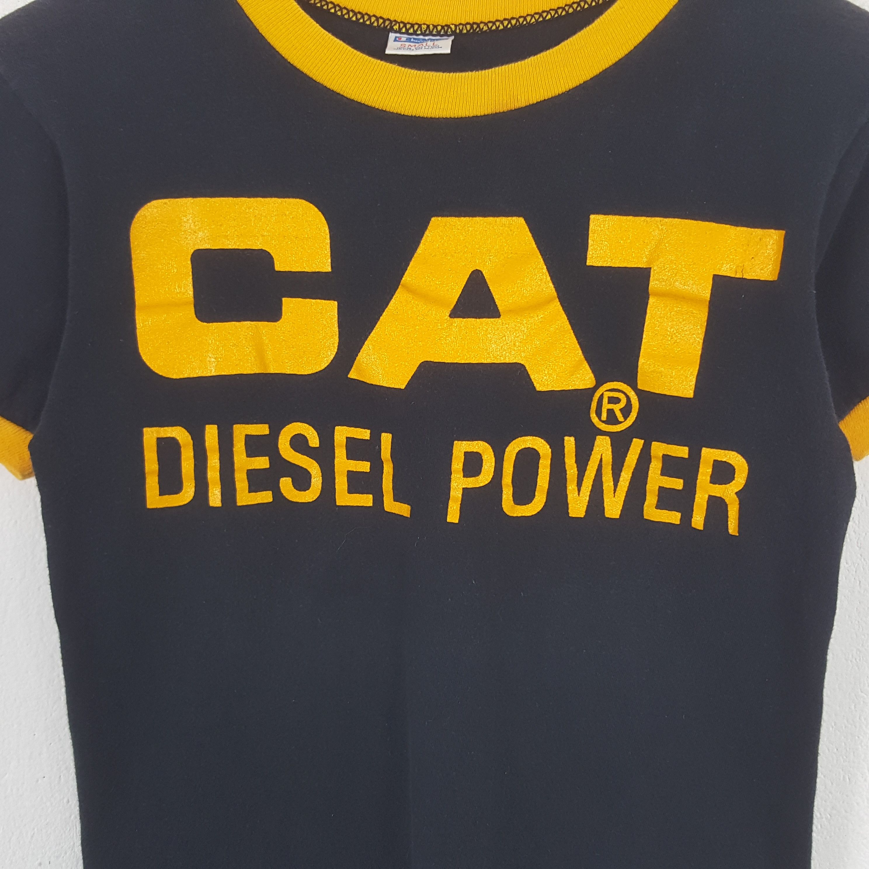 Champion Vintage Cat Diesel Power Tshirt Size XS / US 0-2 / IT 36-38 - 2 Thumbnail