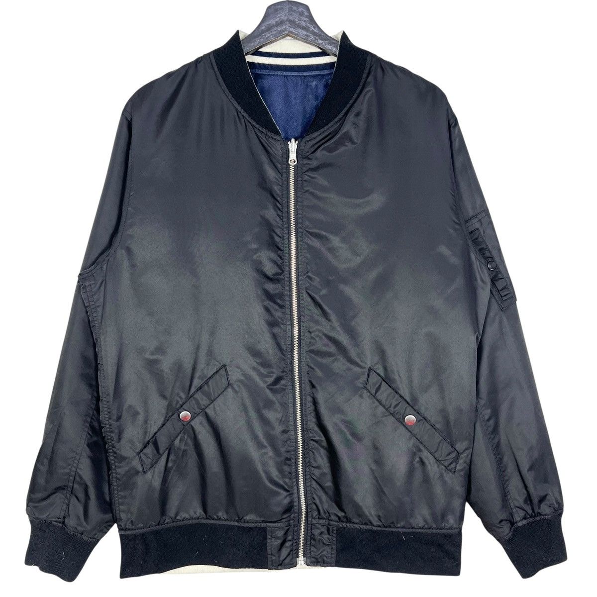 Japanese Brand Back Number Reversible Sukajan Souvenir Jacket Size US XL / EU 56 / 4 - 10 Thumbnail