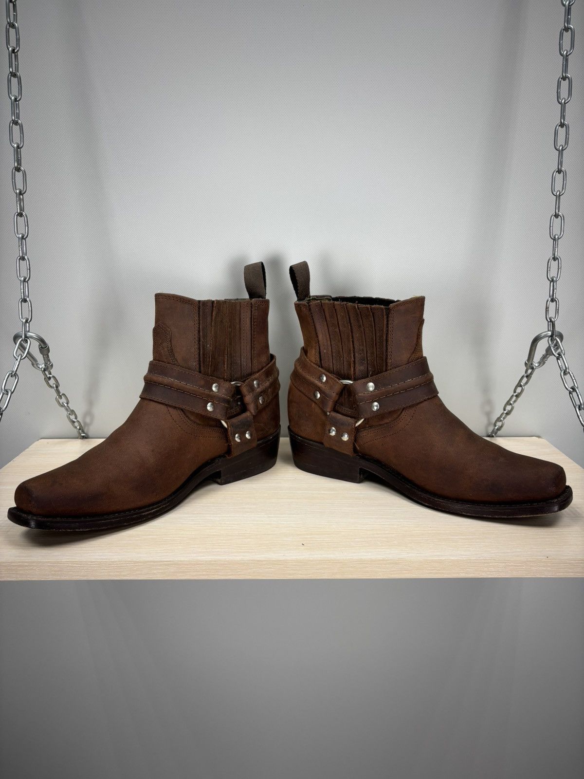 Stars & Stripes Mens leather boots Stars Stripes Size 39 Color Brown Size US 6.5 / EU 39-40 - 8 Thumbnail