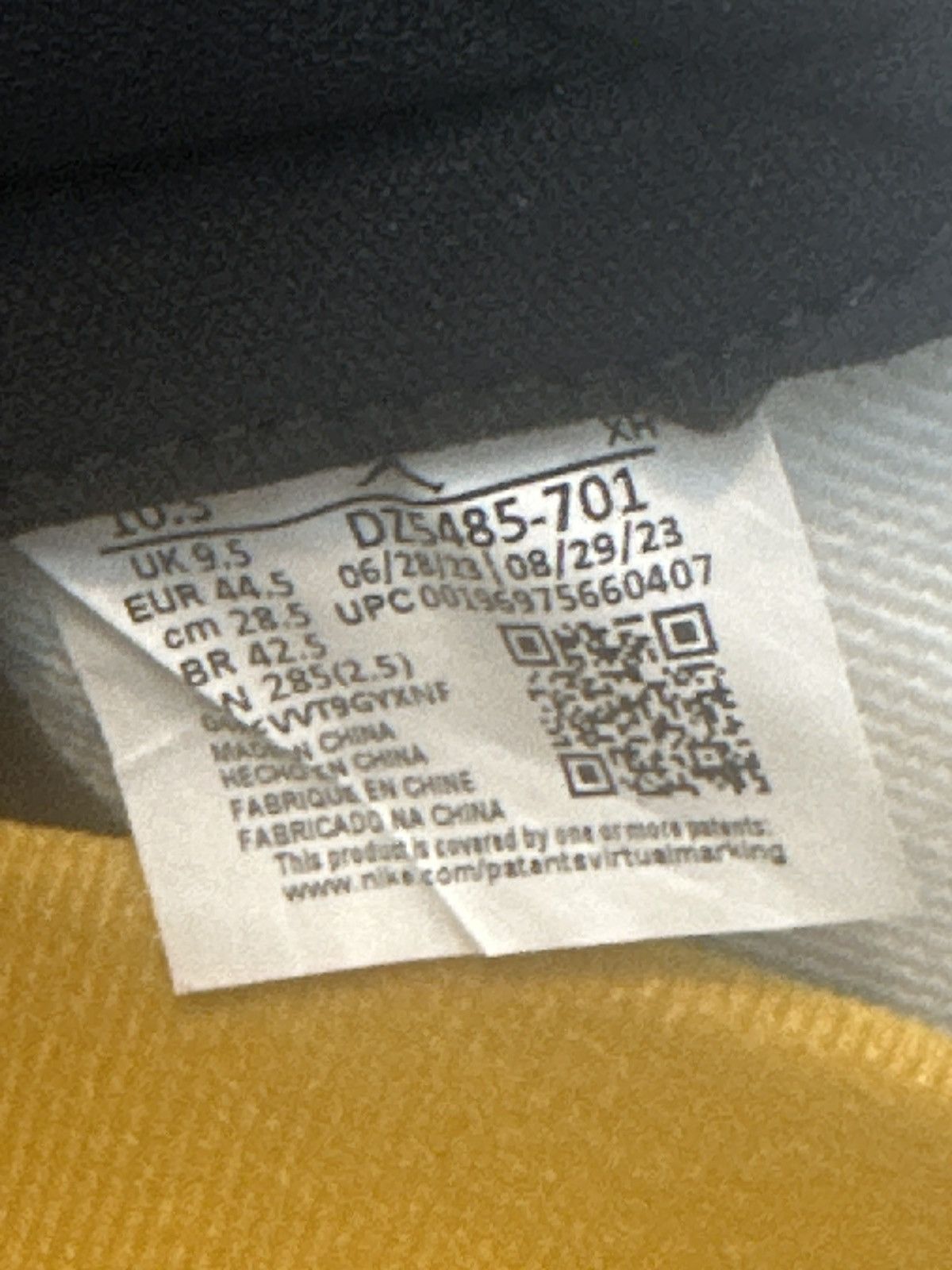 Jordan Brand Brand New- 10.5M Air Jordan 1 Yellow Ochre Size US 10.5 / EU 43-44 - 13 Thumbnail